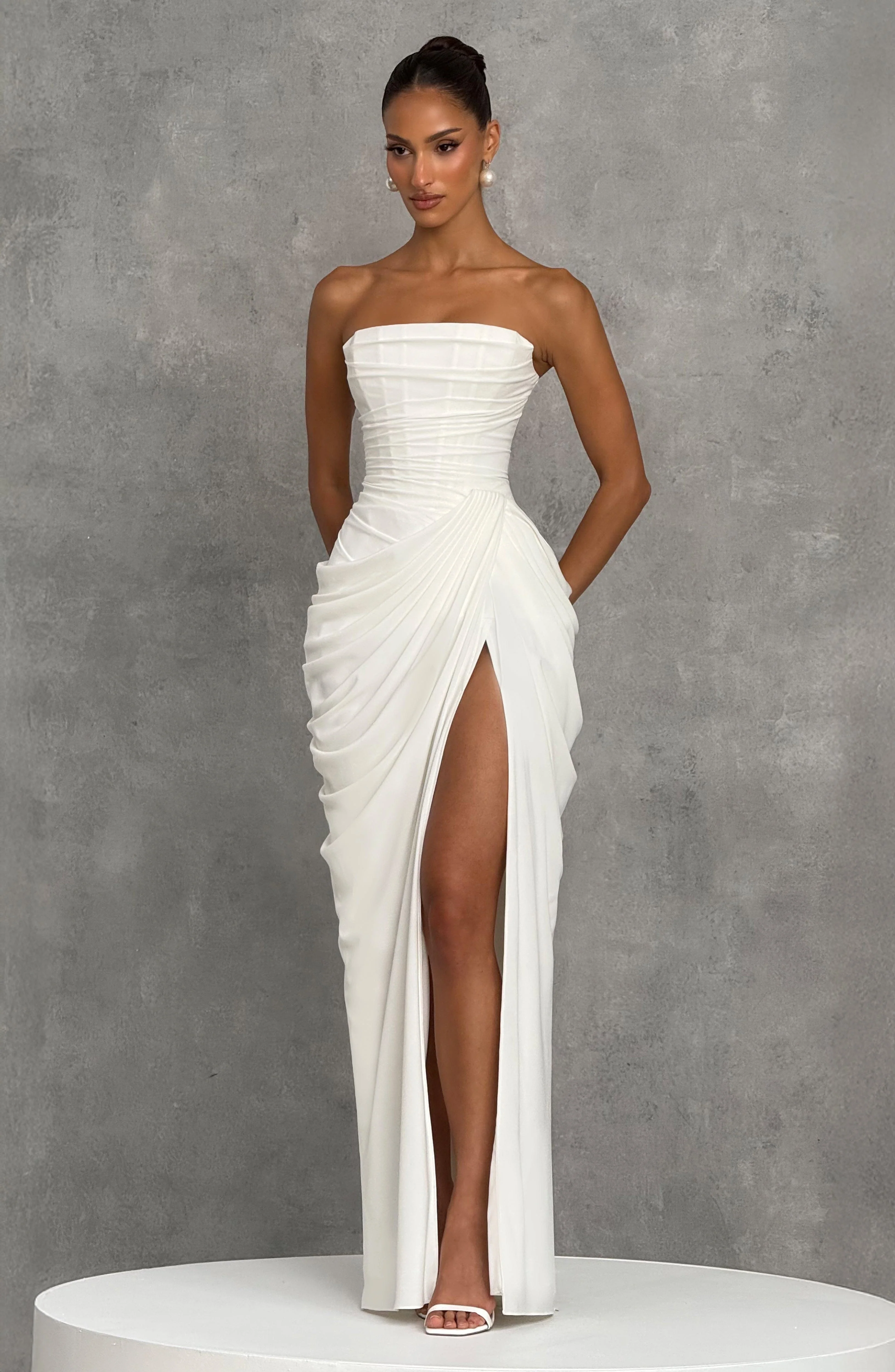 Cyra Maxi Dress - Ivory - Image 8