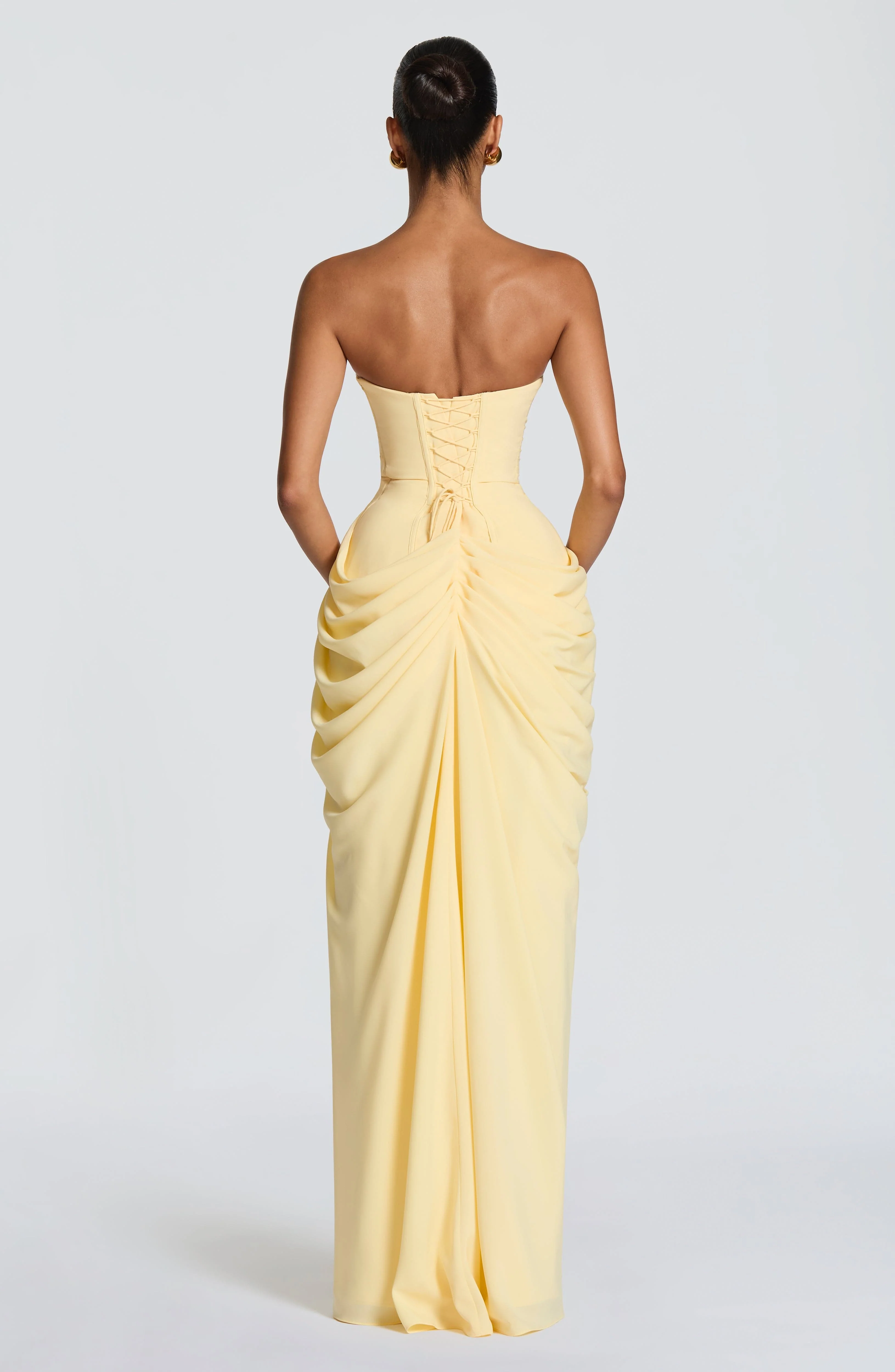 Cyra Maxi Dress - Lemon - Image 2