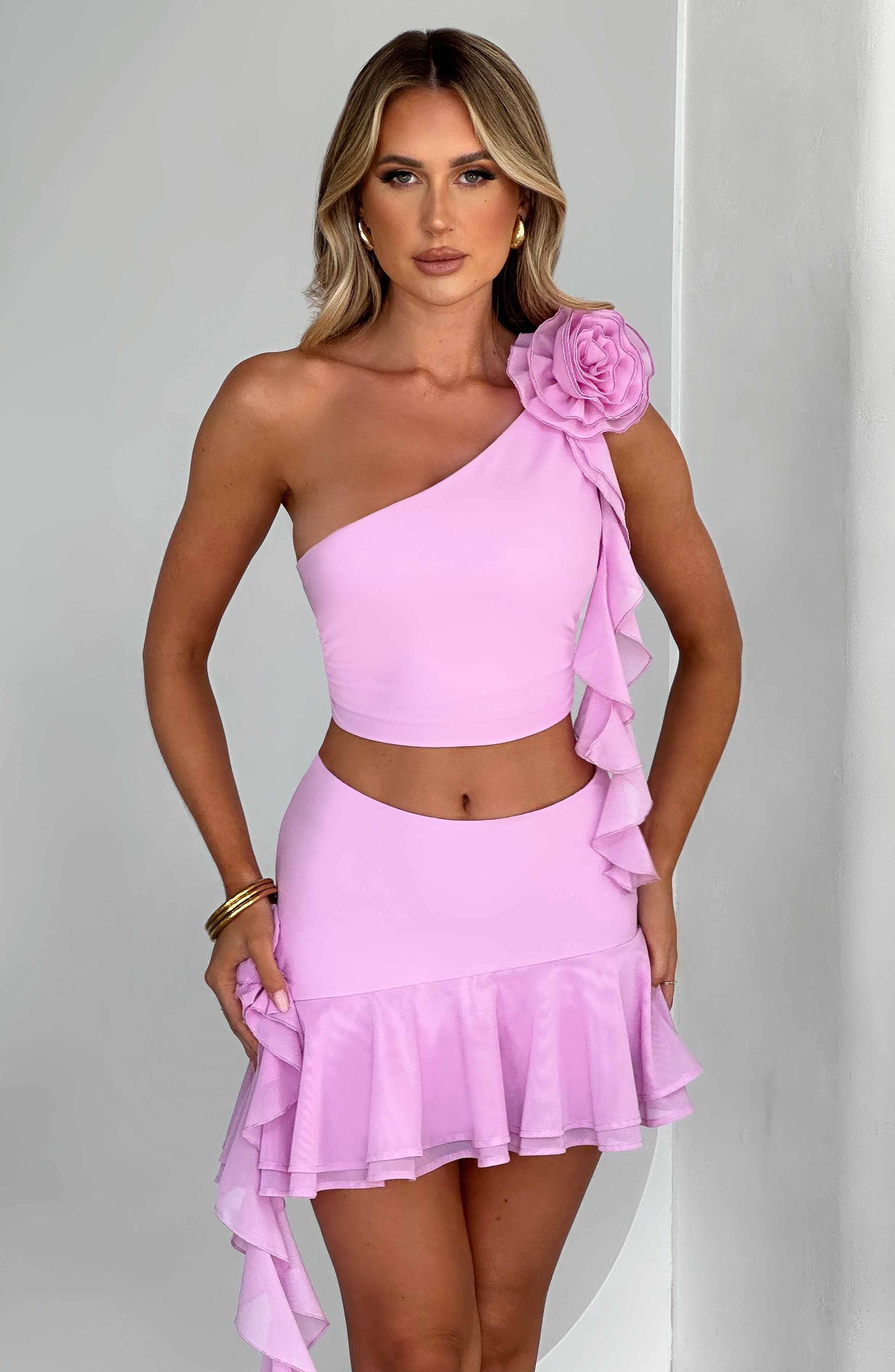 Daina Mini Skirt - Pink - Image 4