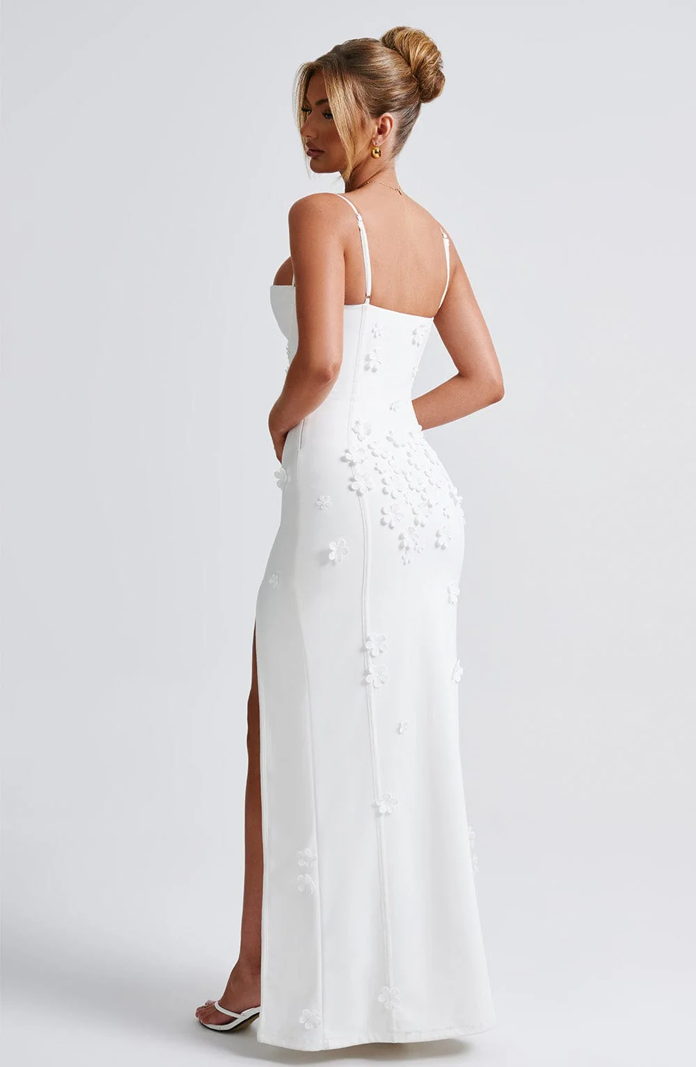 Dalary Maxi Dress - Ivory Lined - Image 3