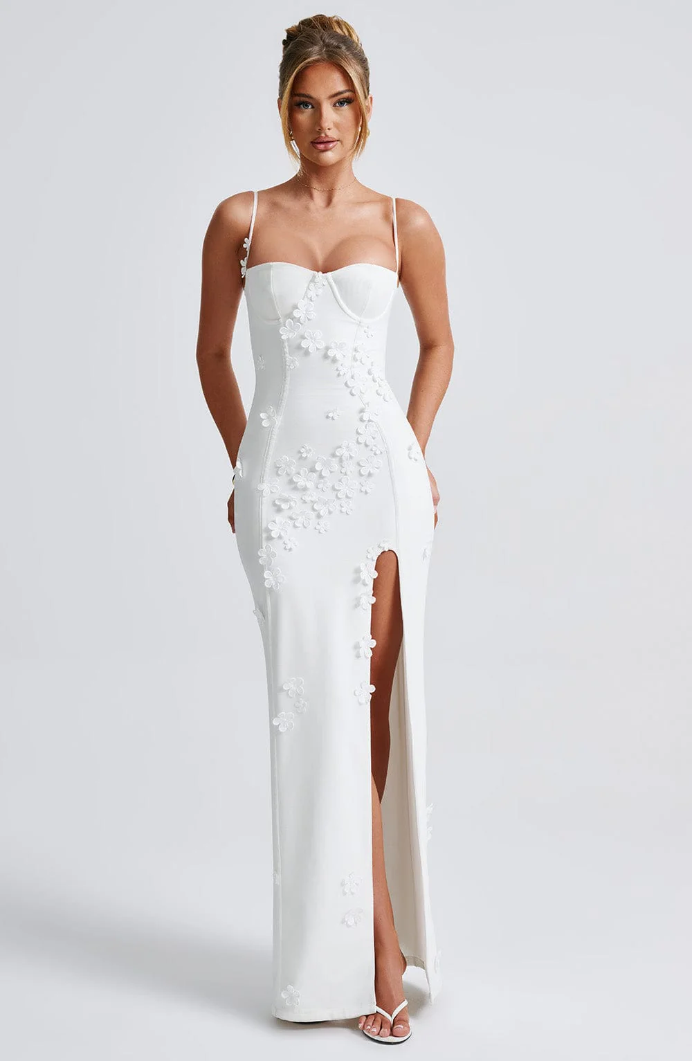 Dalary Maxi Dress - Ivory Lined - Image 9