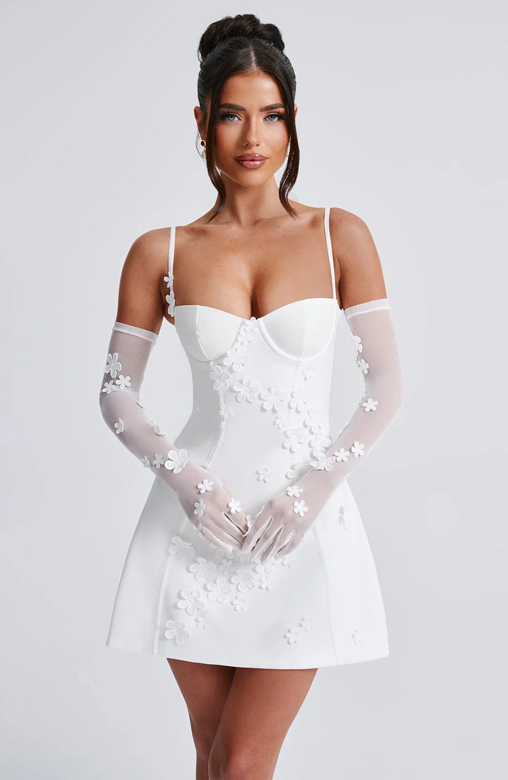 Dalary Mini Dress - Ivory - Image 7