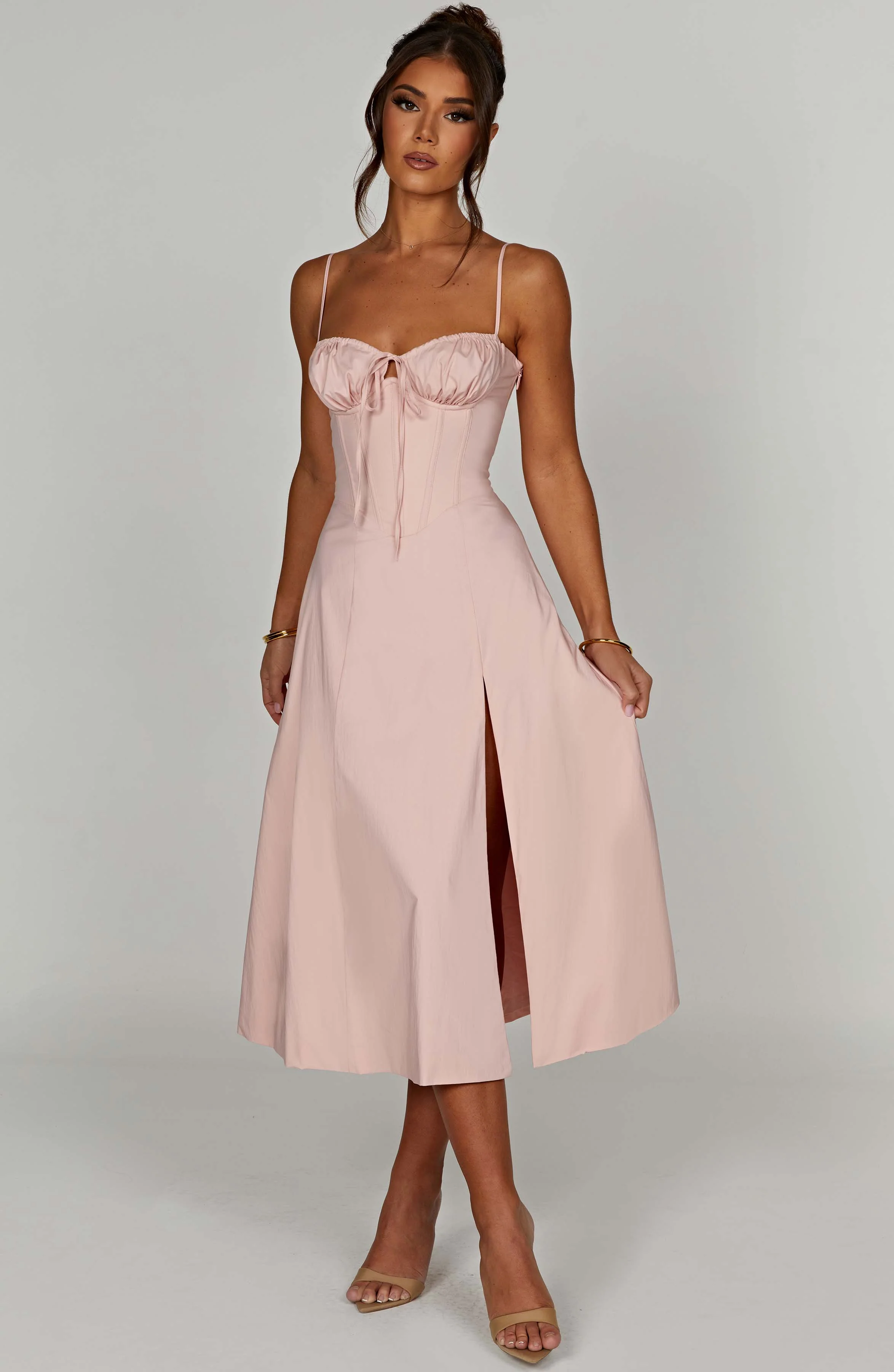Deanna Midi Dress - Blush - Image 10