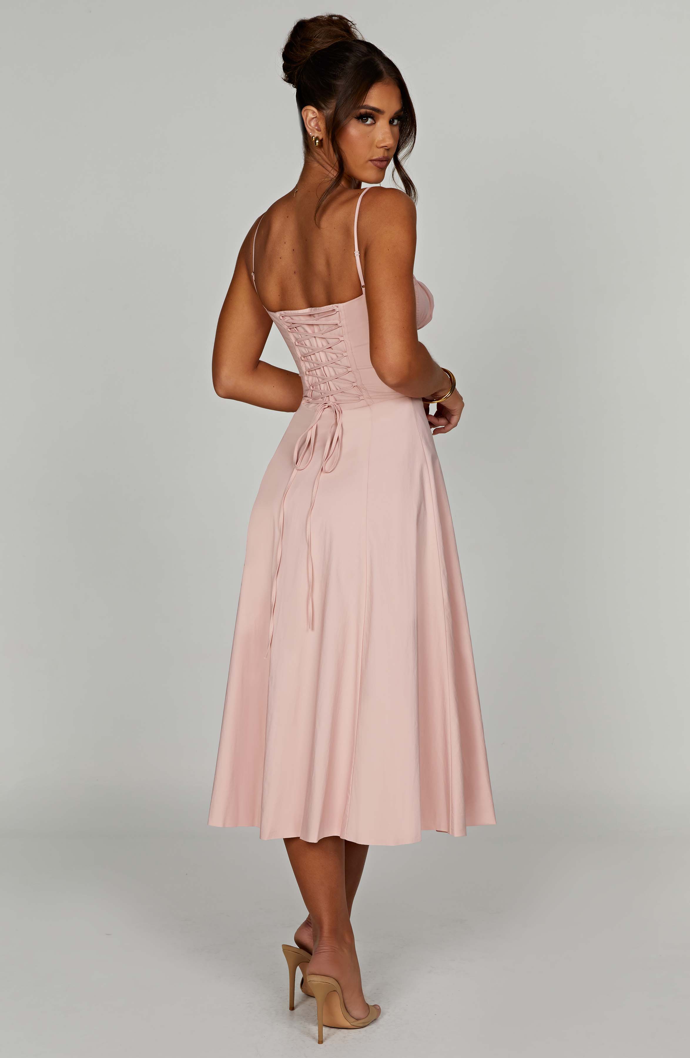 Deanna Midi Dress - Blush - Image 13