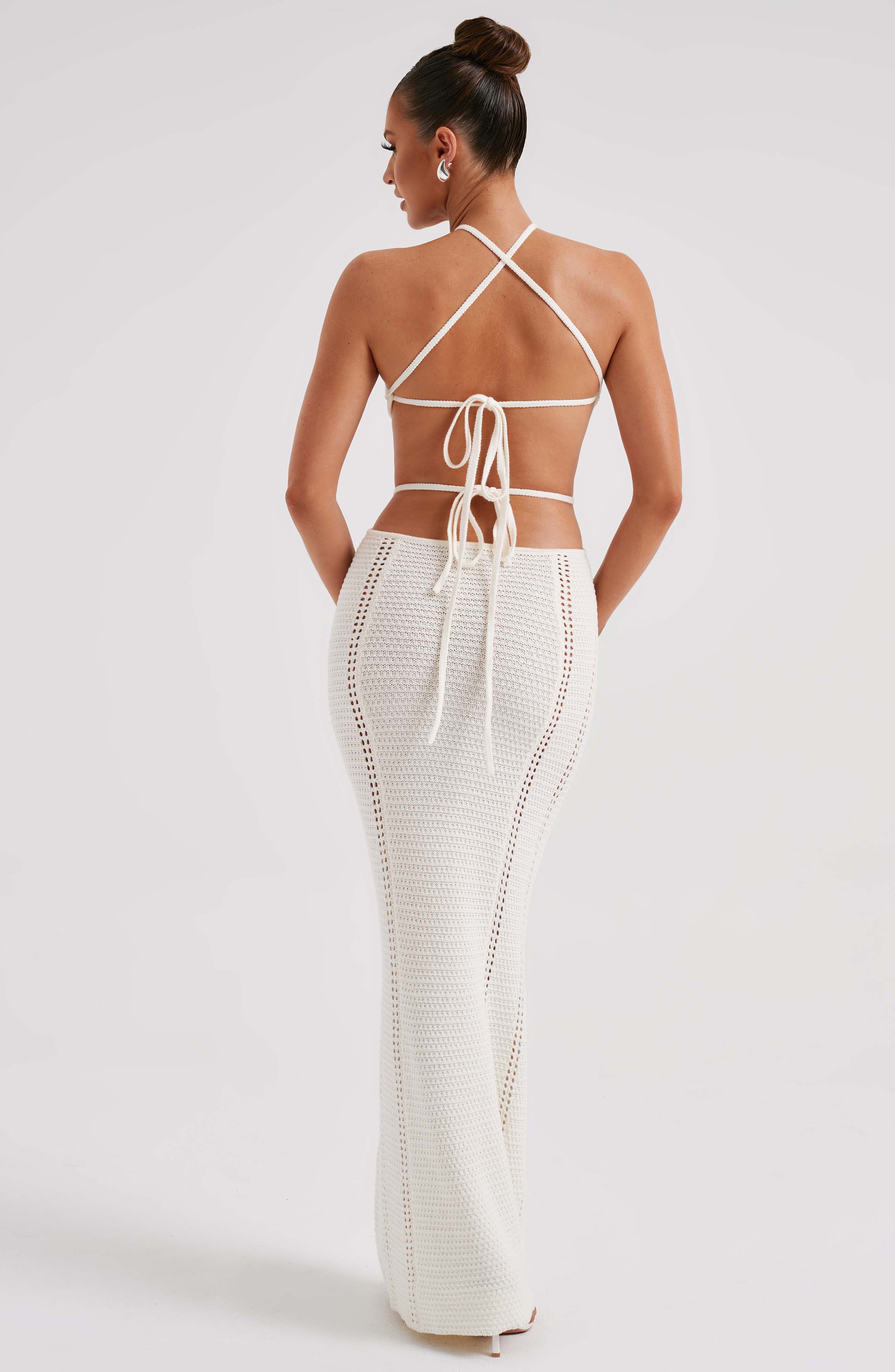 Delia Maxi Dress - White - Image 2