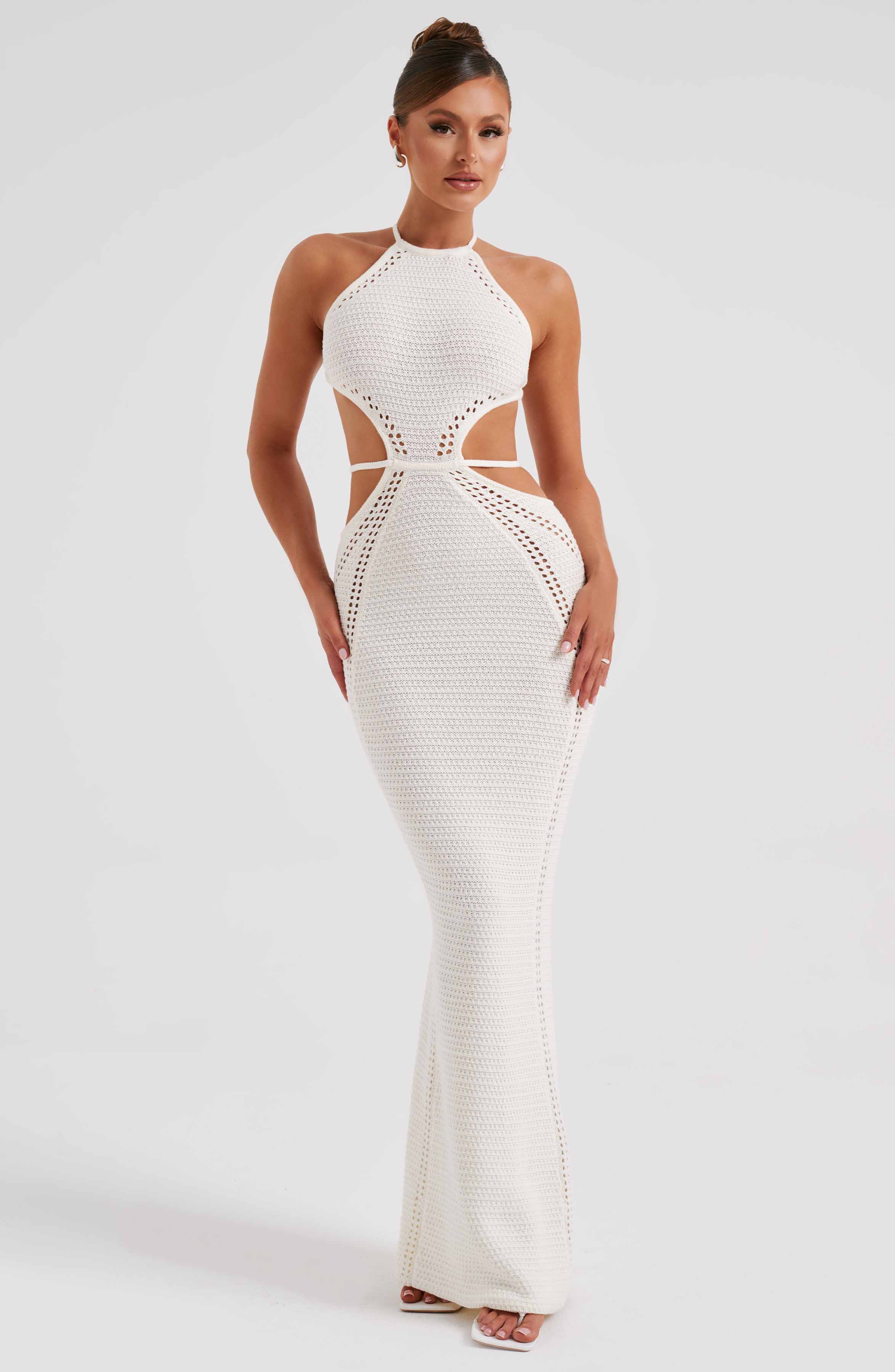 Delia Maxi Dress - White - Image 6
