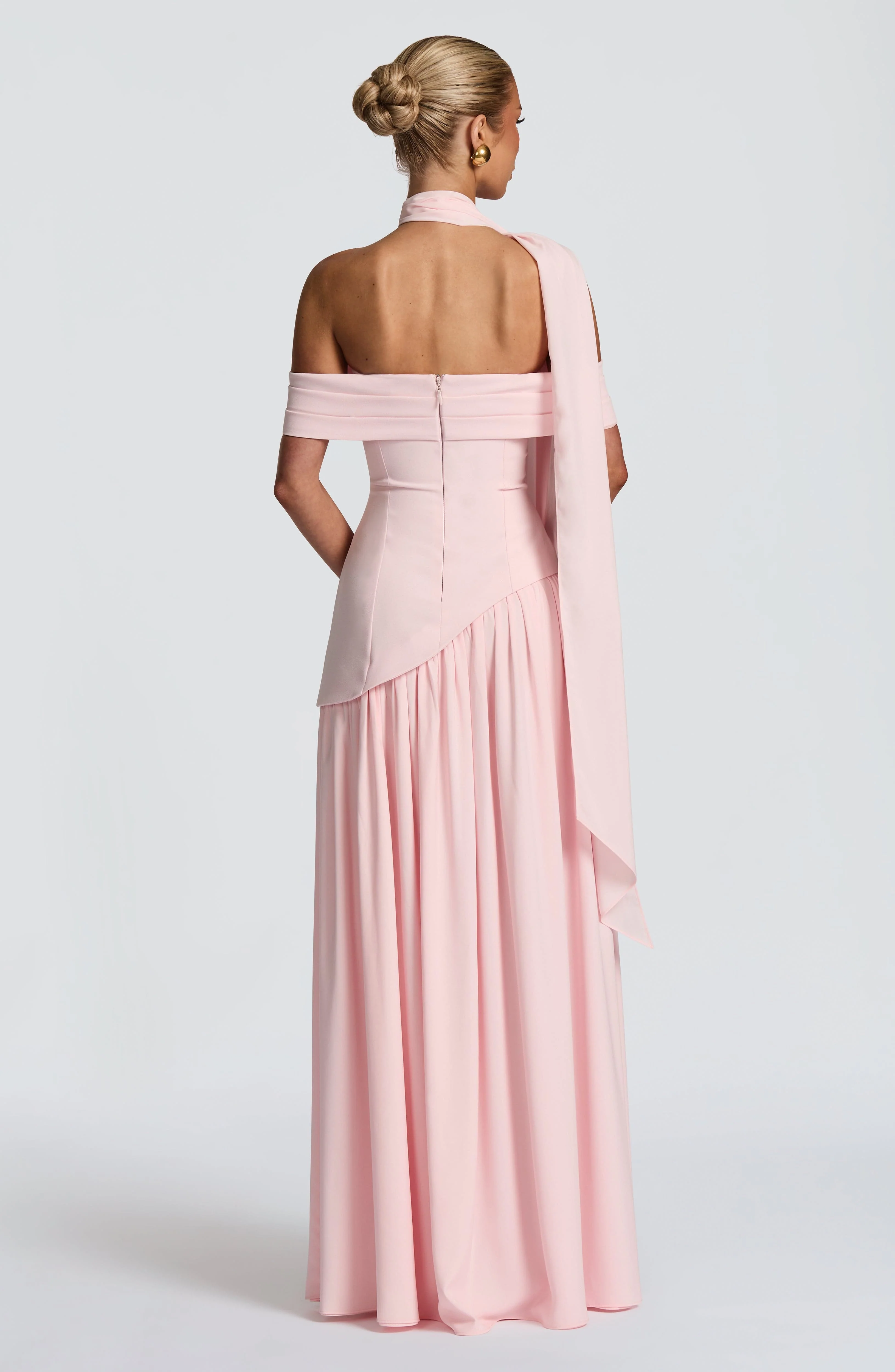 Delilah Maxi Dress - Blush - Image 3