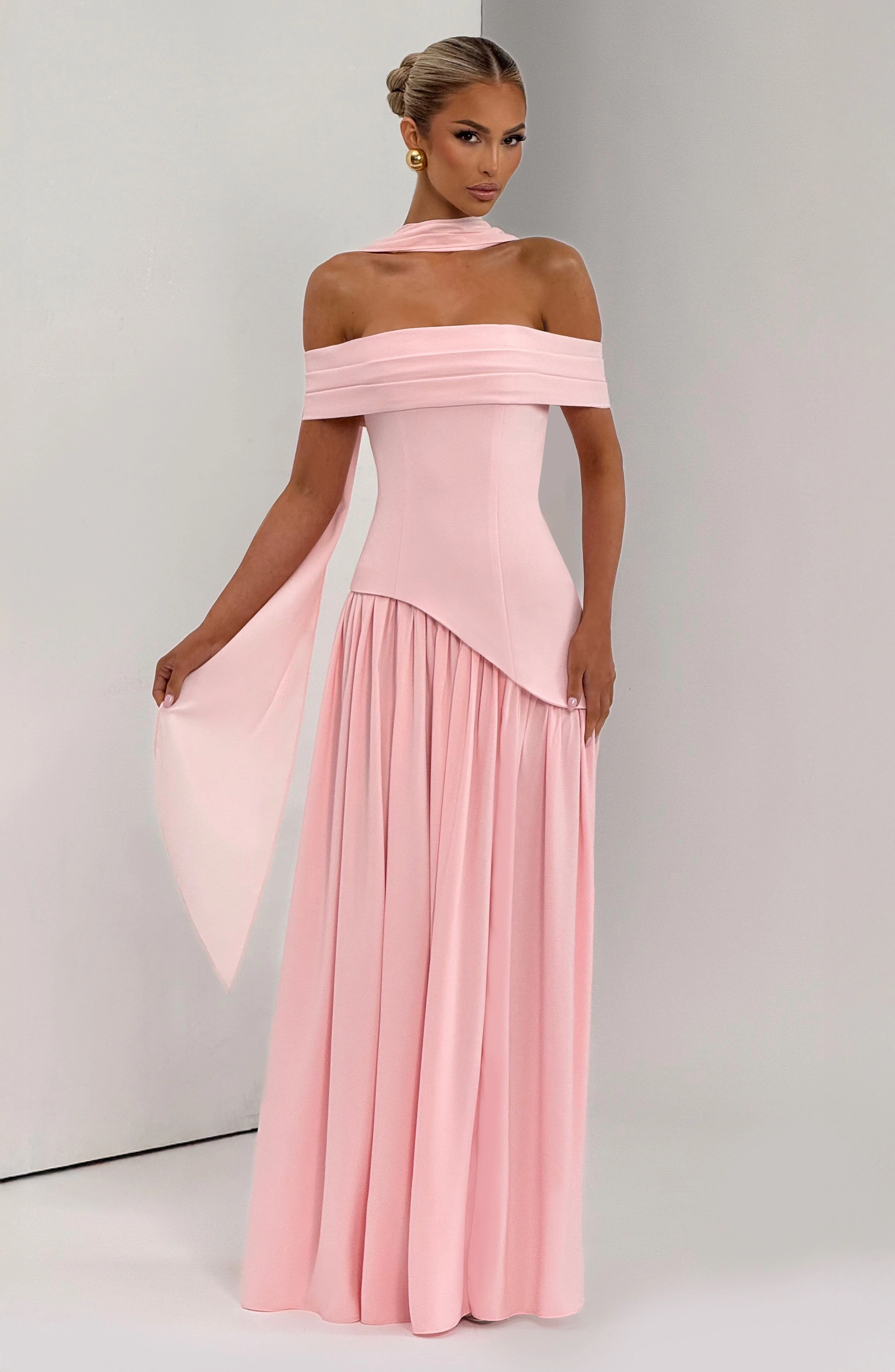 Delilah Maxi Dress - Blush - Image 7