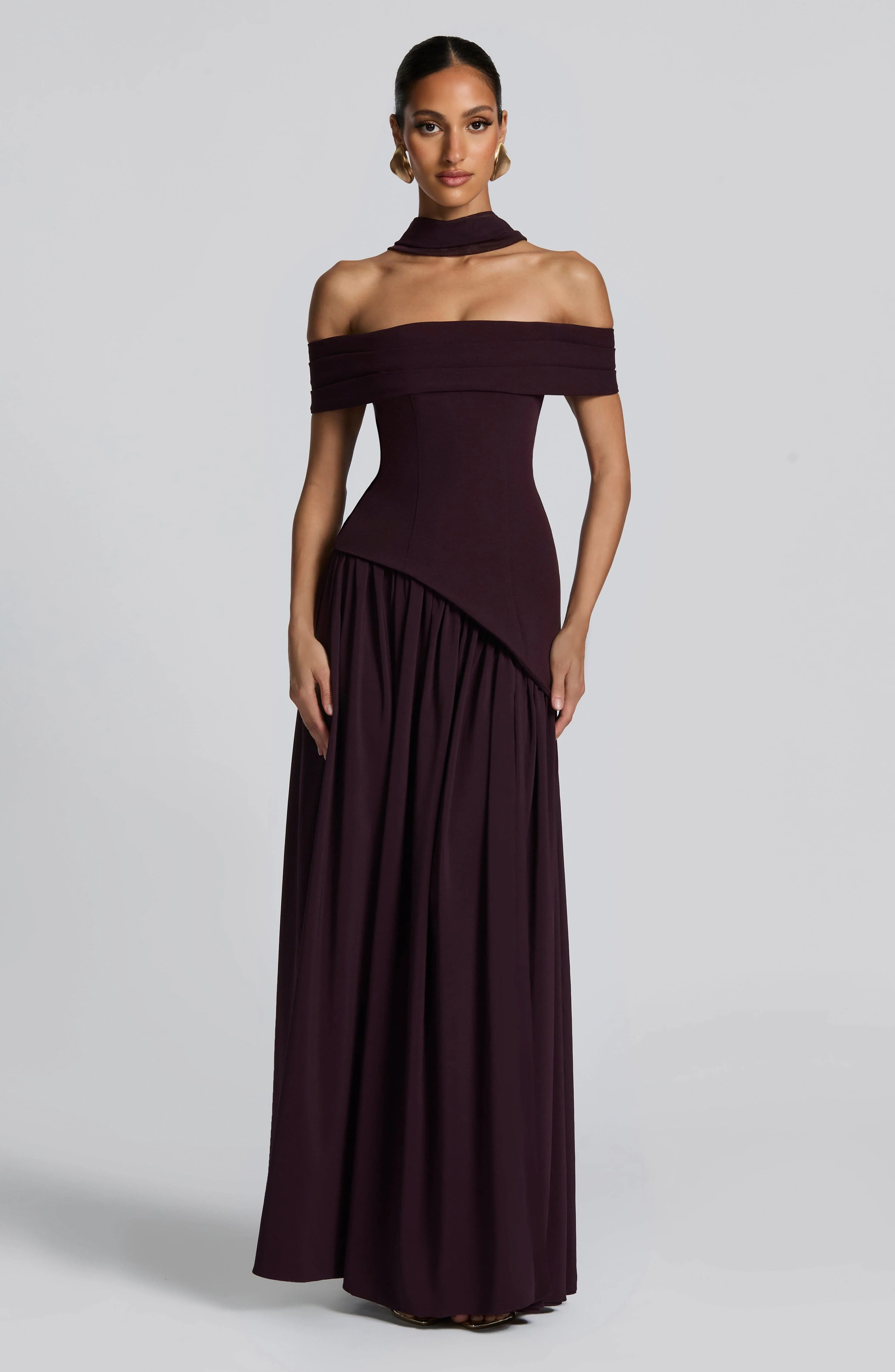 Delilah Maxi Dress - Plum - Image 4