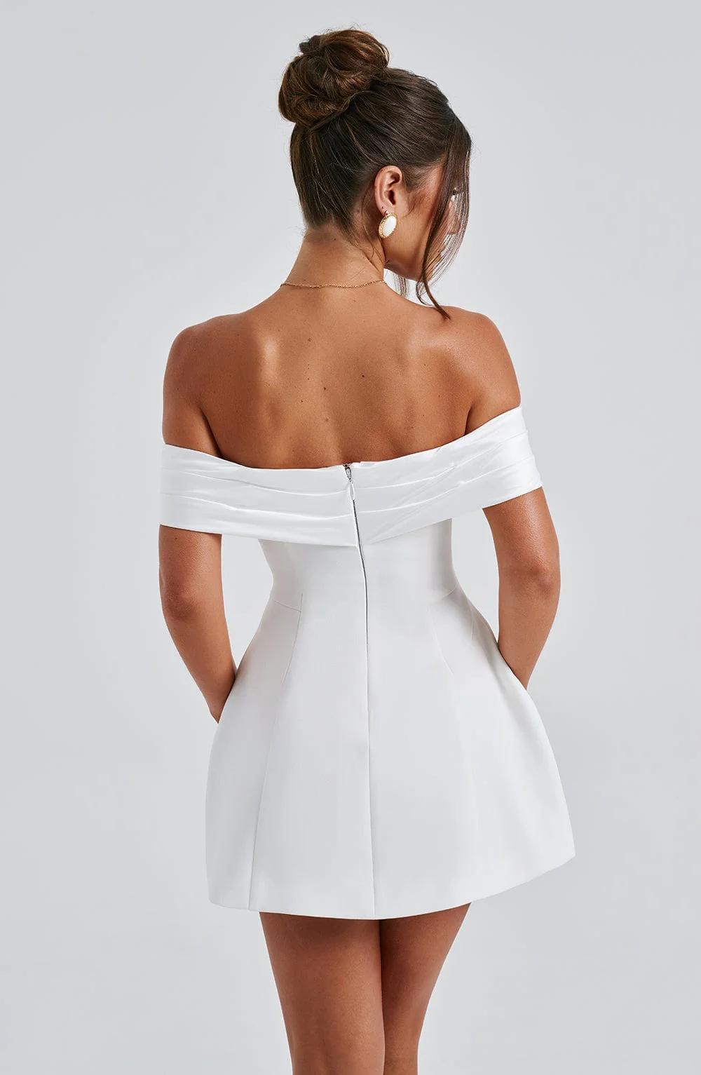 Delta Mini Dress - Ivory - Image 8