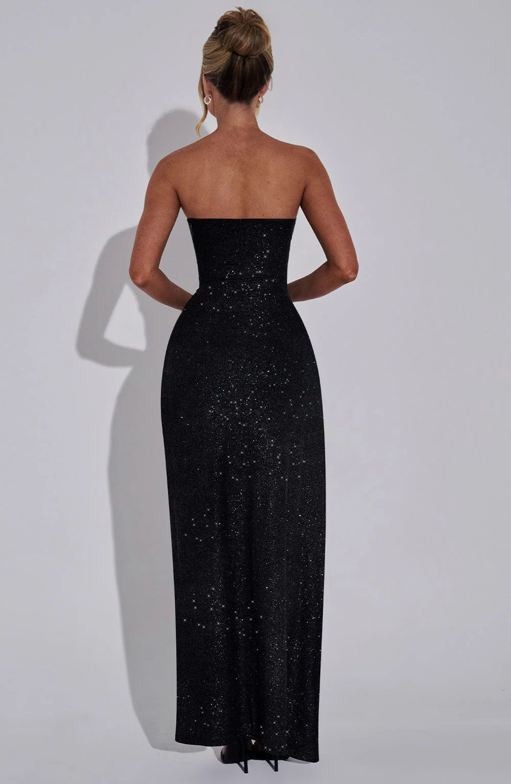 Dhalia Maxi Dress - Black Sparkle - Image 4