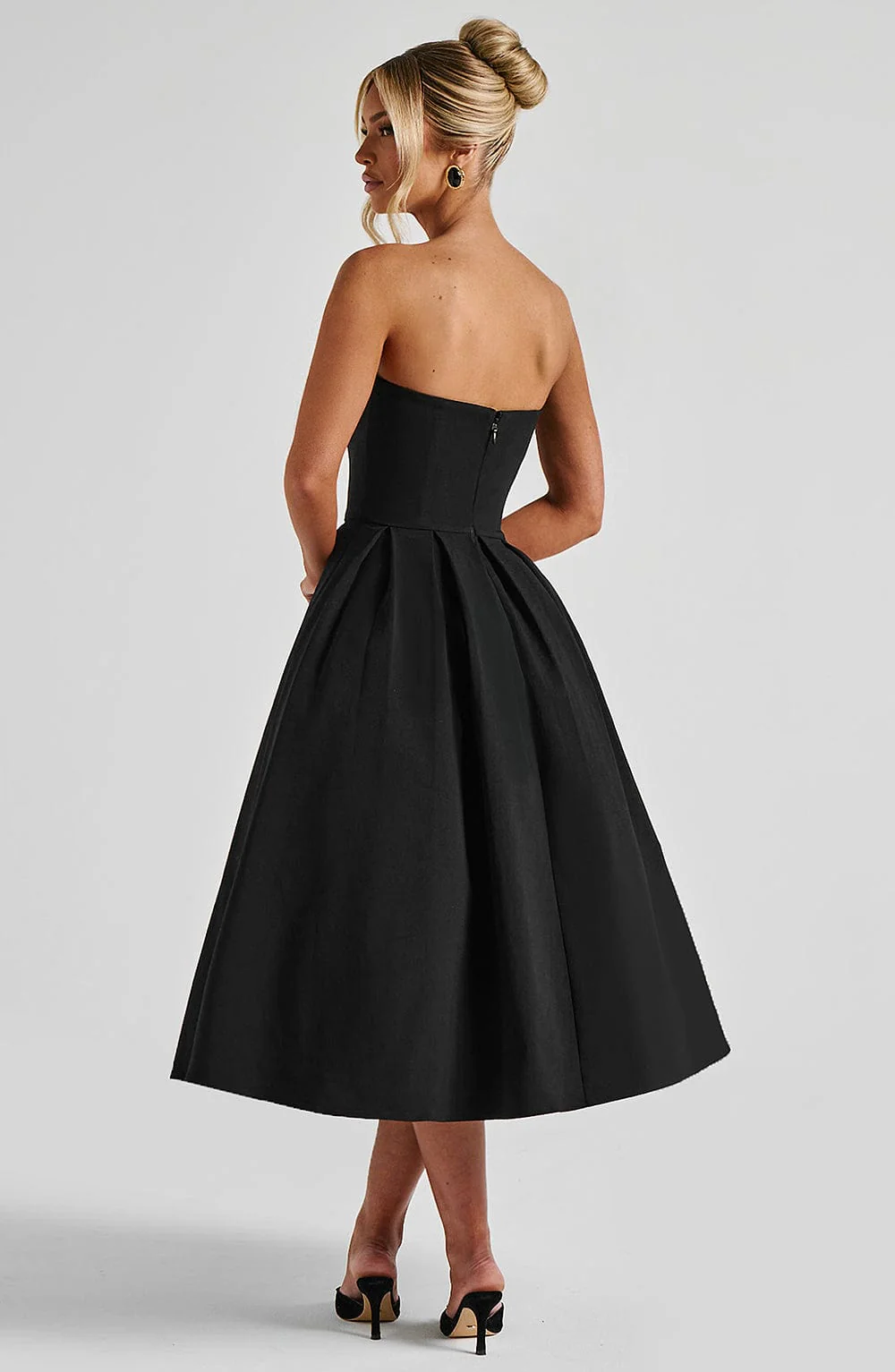Edith Midi Dress - Black - Image 6