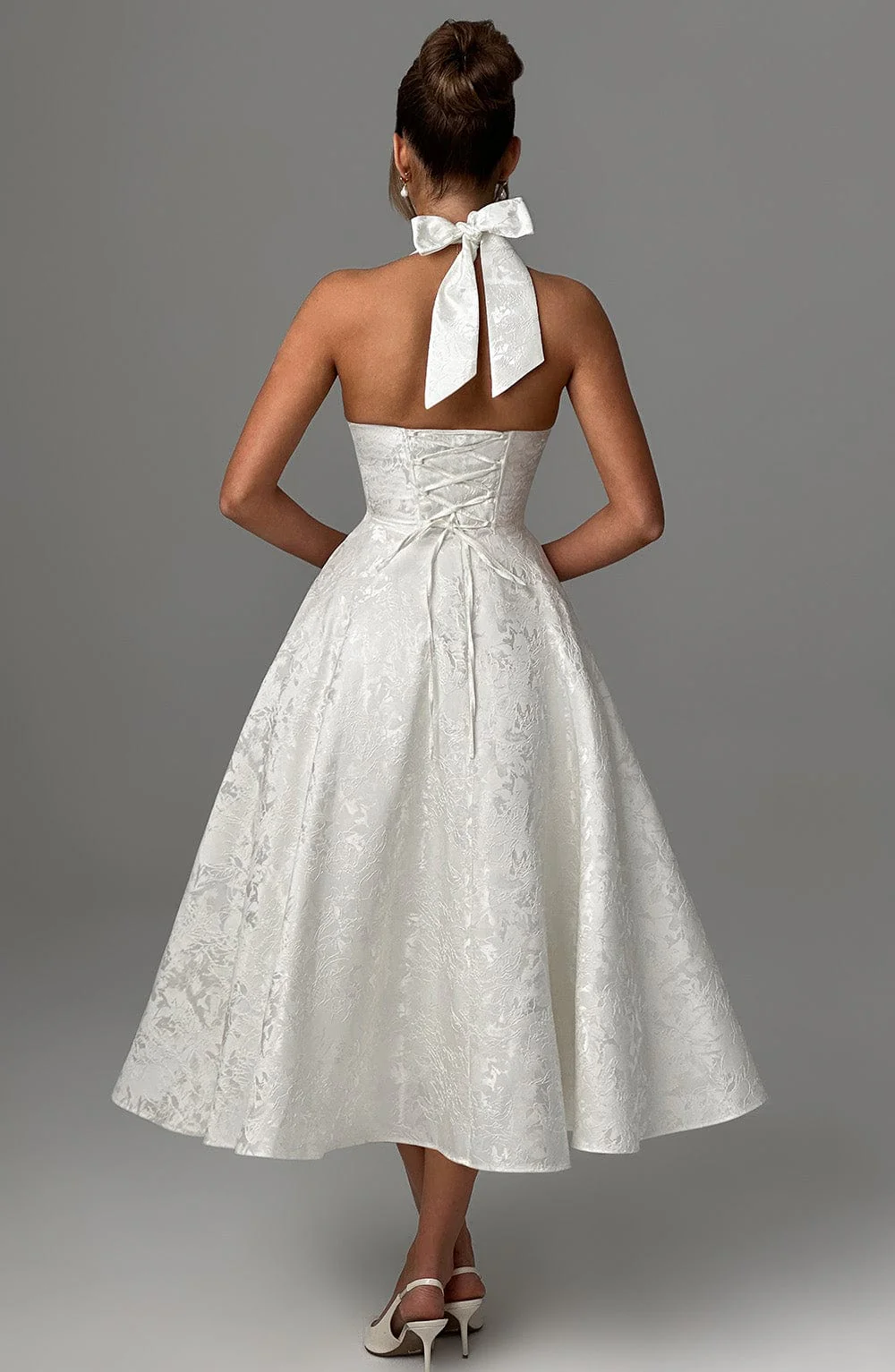 Effie Midi Dress - Ivory - Image 5