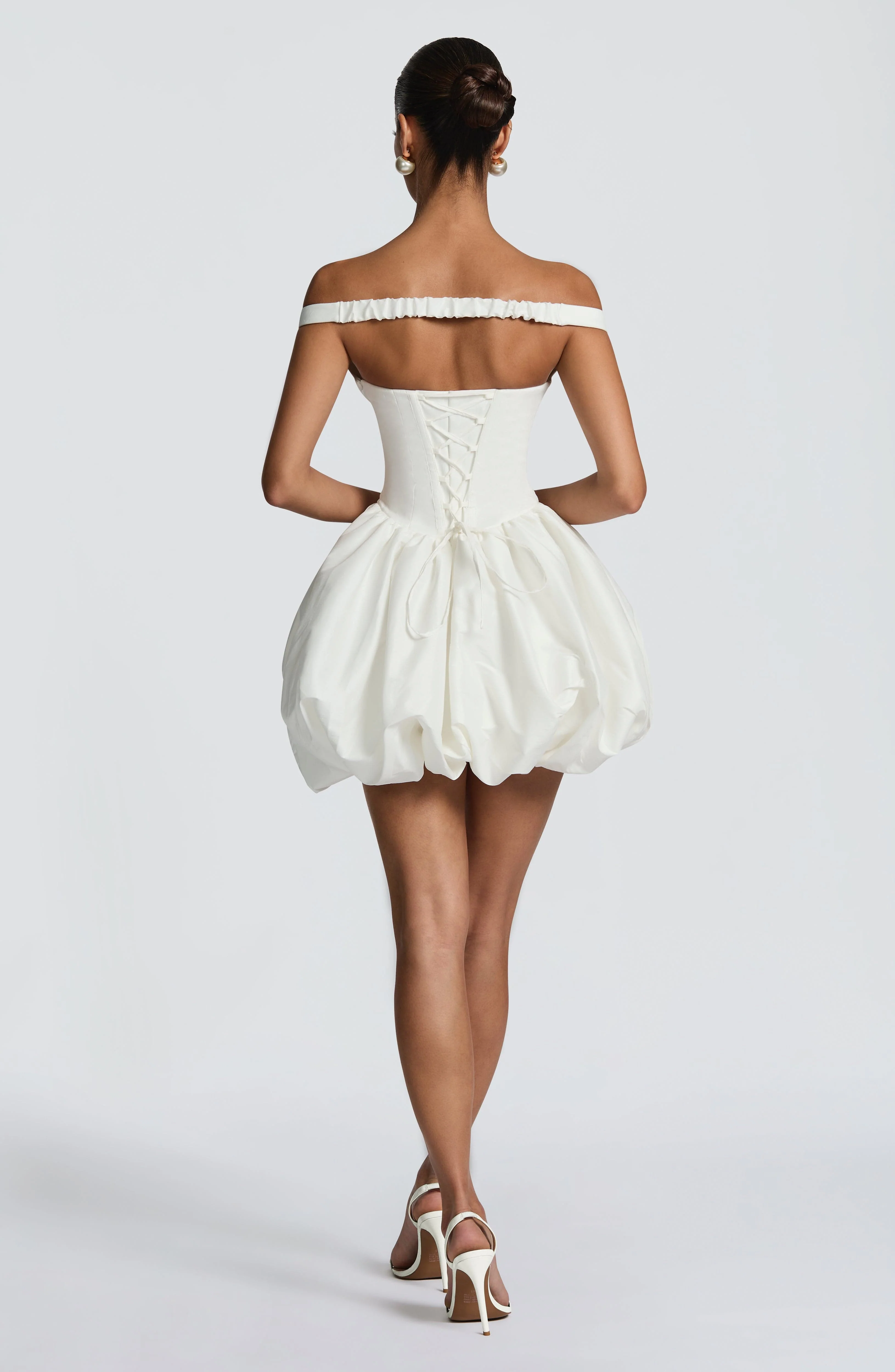 Eileen Mini Dress - Ivory - Image 7