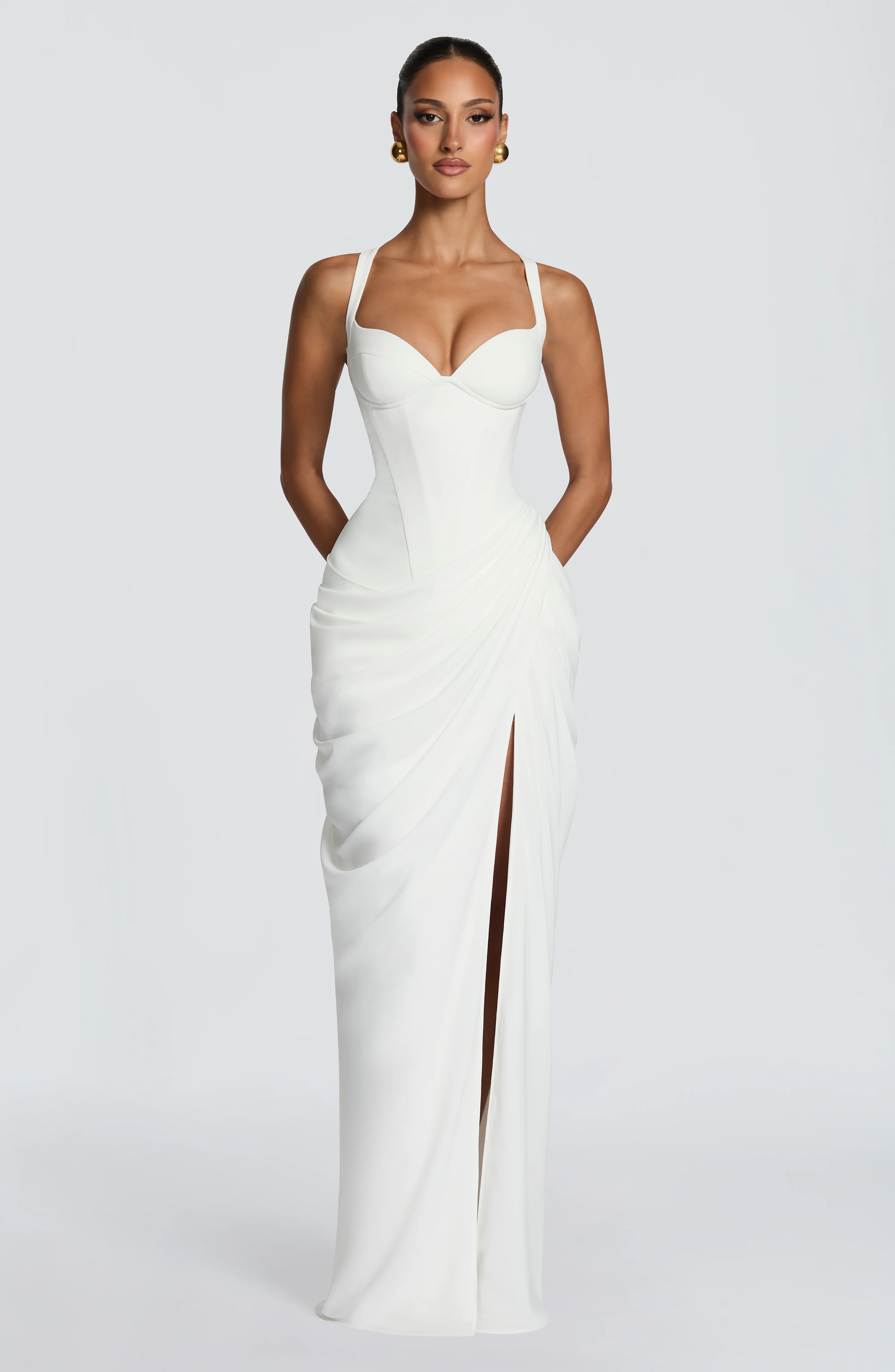 Elara Maxi Dress - Ivory - Image 4