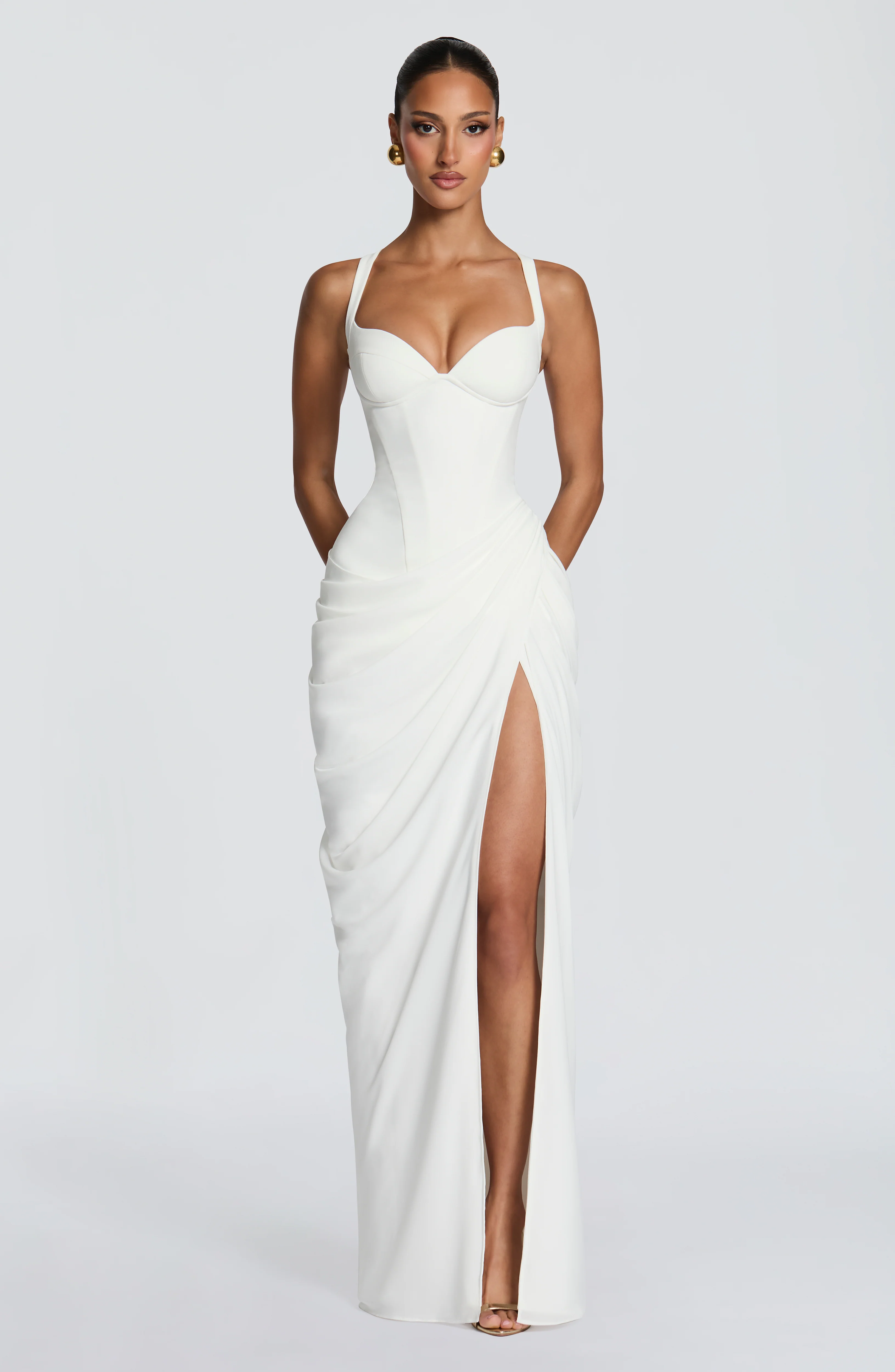 Elara Maxi Dress - Ivory - Image 5