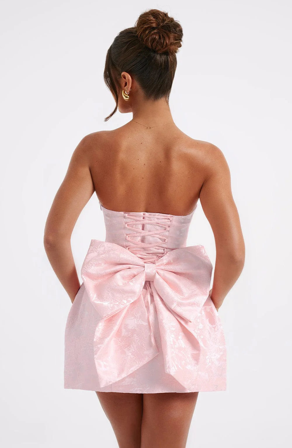 Elenora Mini Dress - Blush - Image 13
