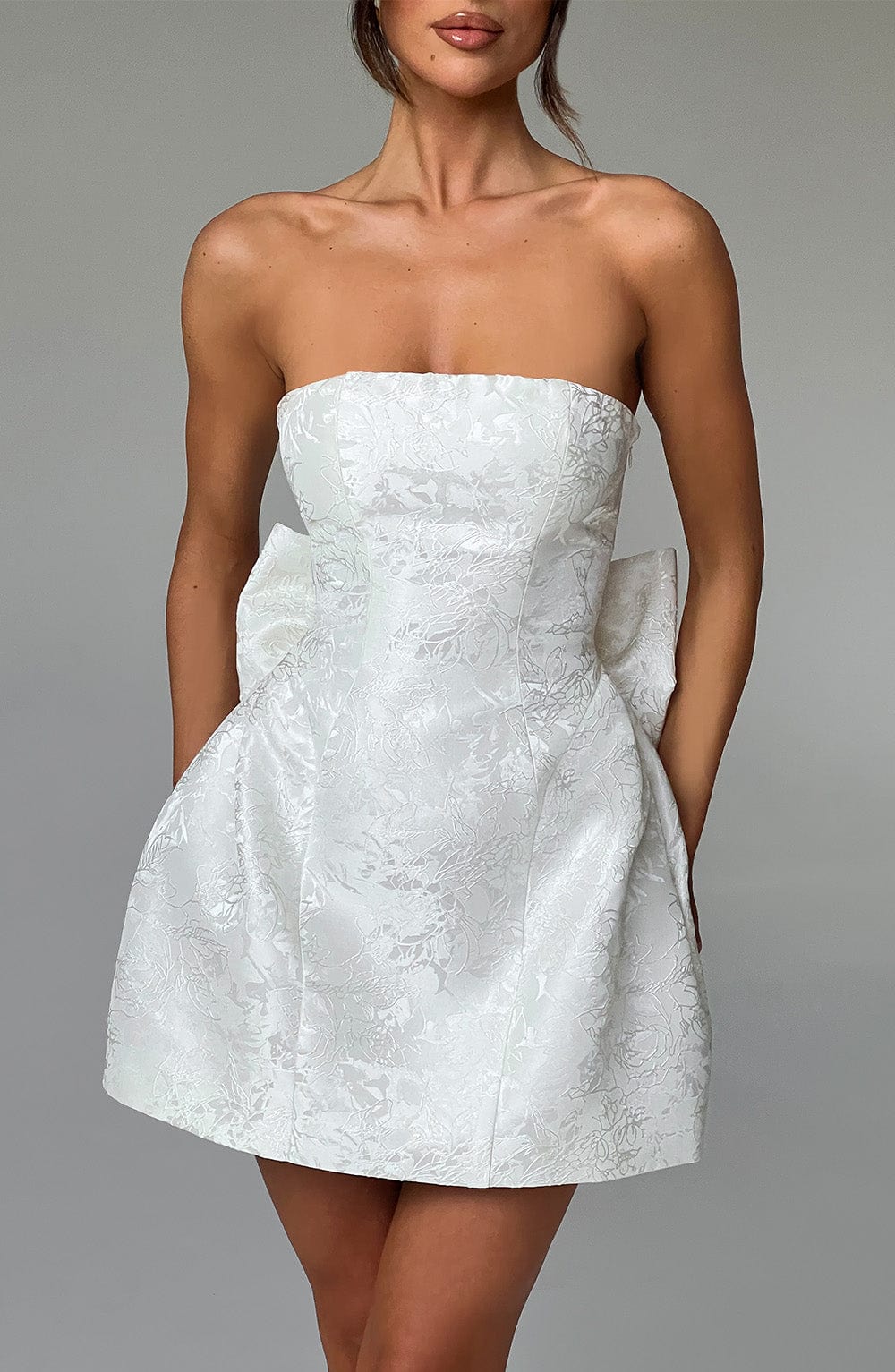 Elenora Mini Dress - Ivory - Image 11