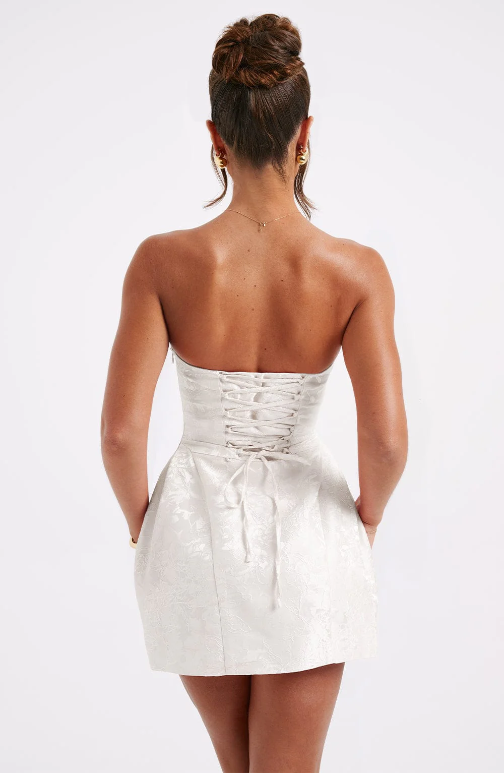 Elenora Mini Dress - Ivory - Image 9