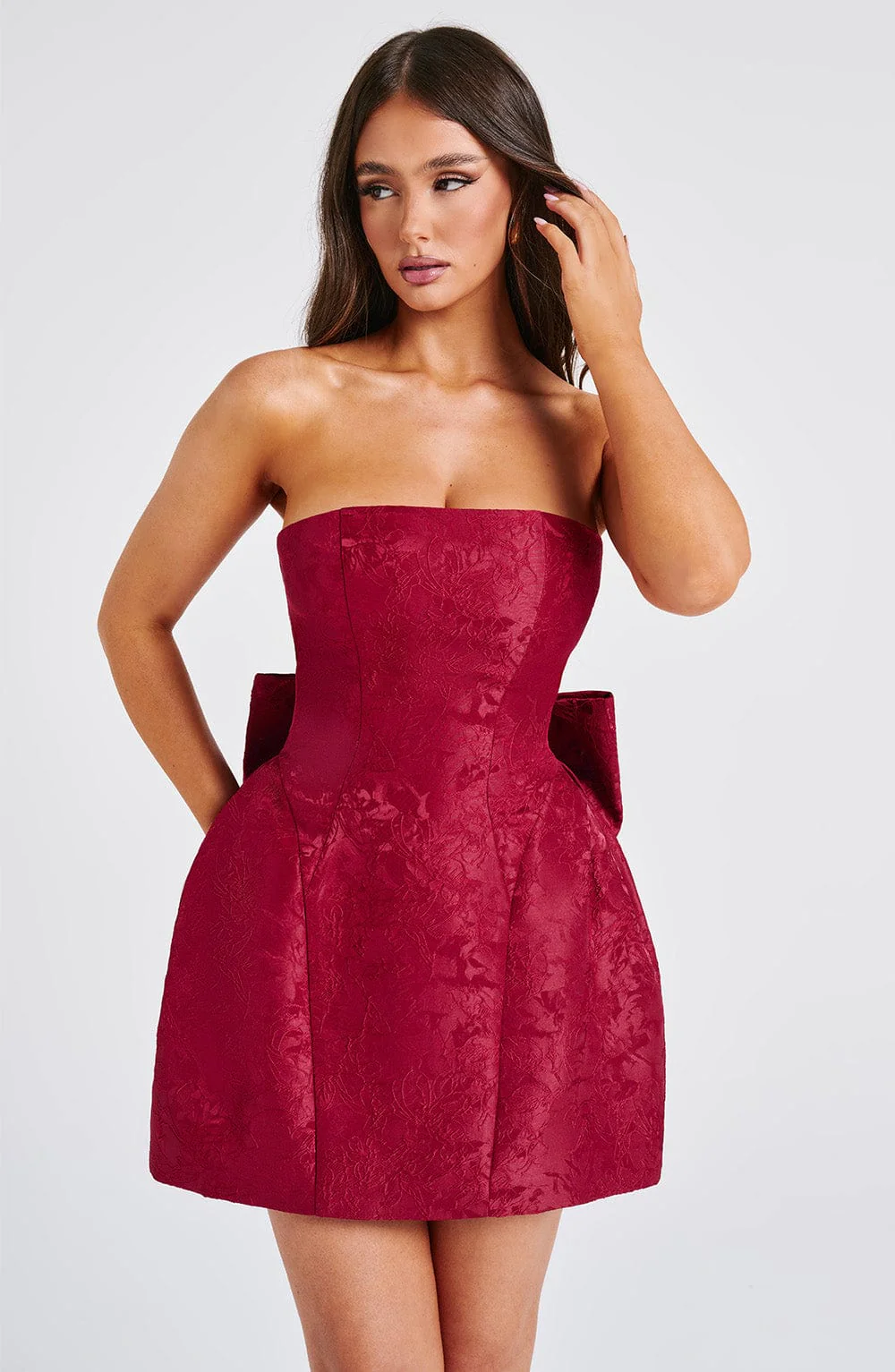 Elenora Mini Dress - Red - Image 9