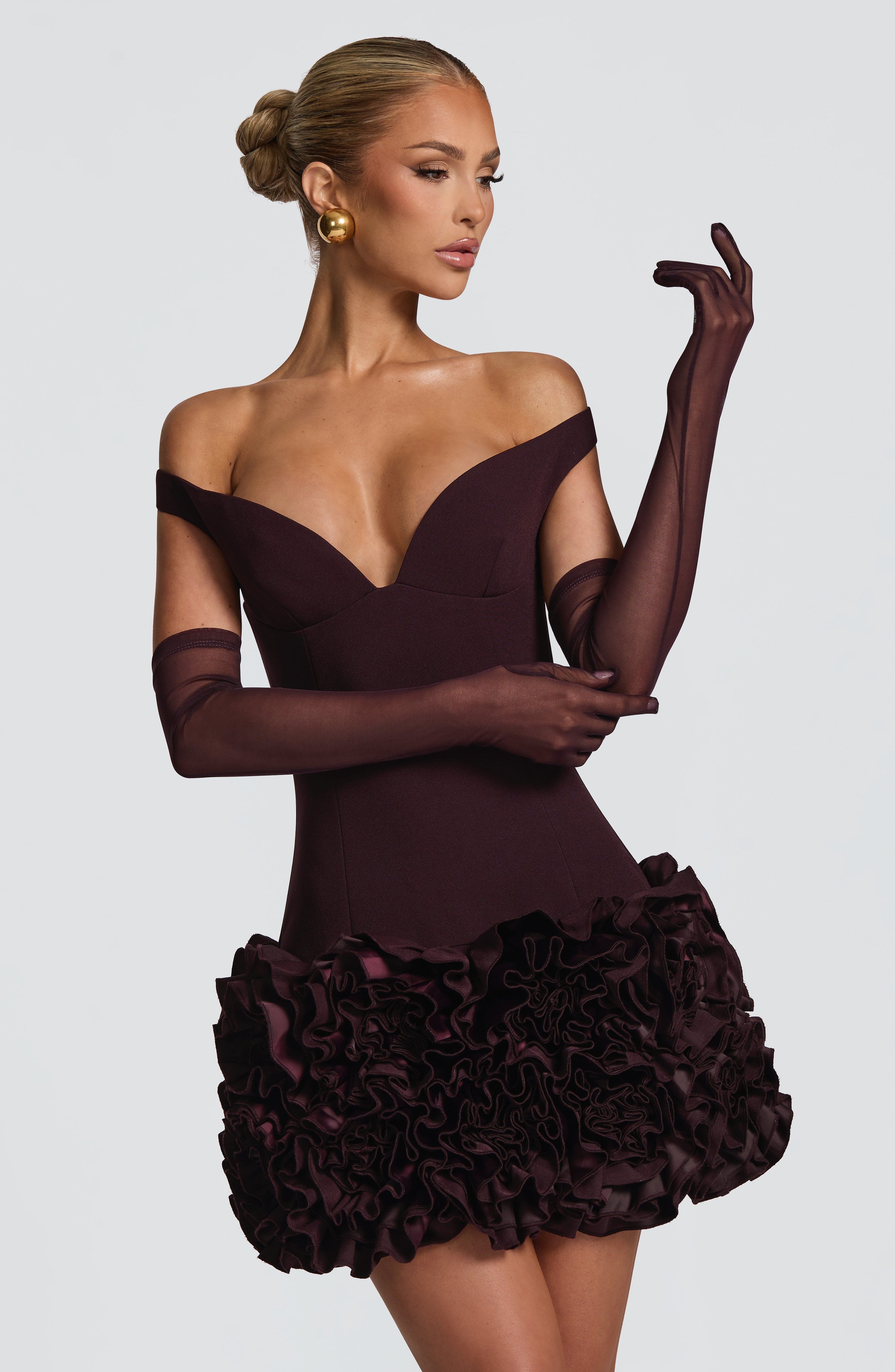 Eli Gloves - Plum - Image 2