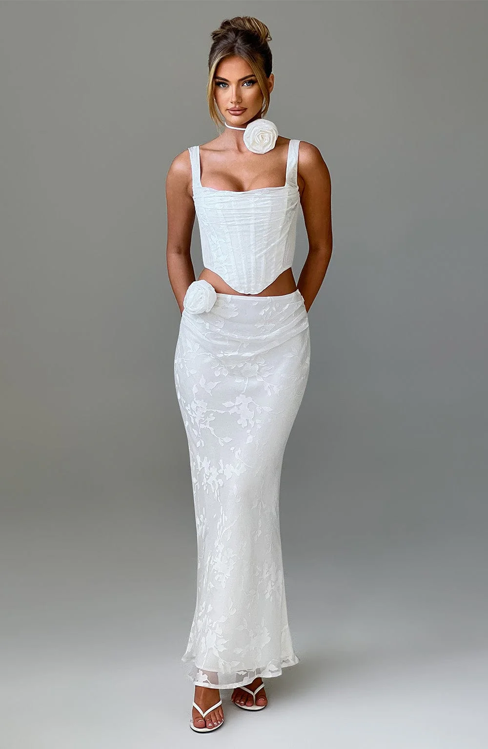 Elizabeth Maxi Skirt - Ivory - Image 3