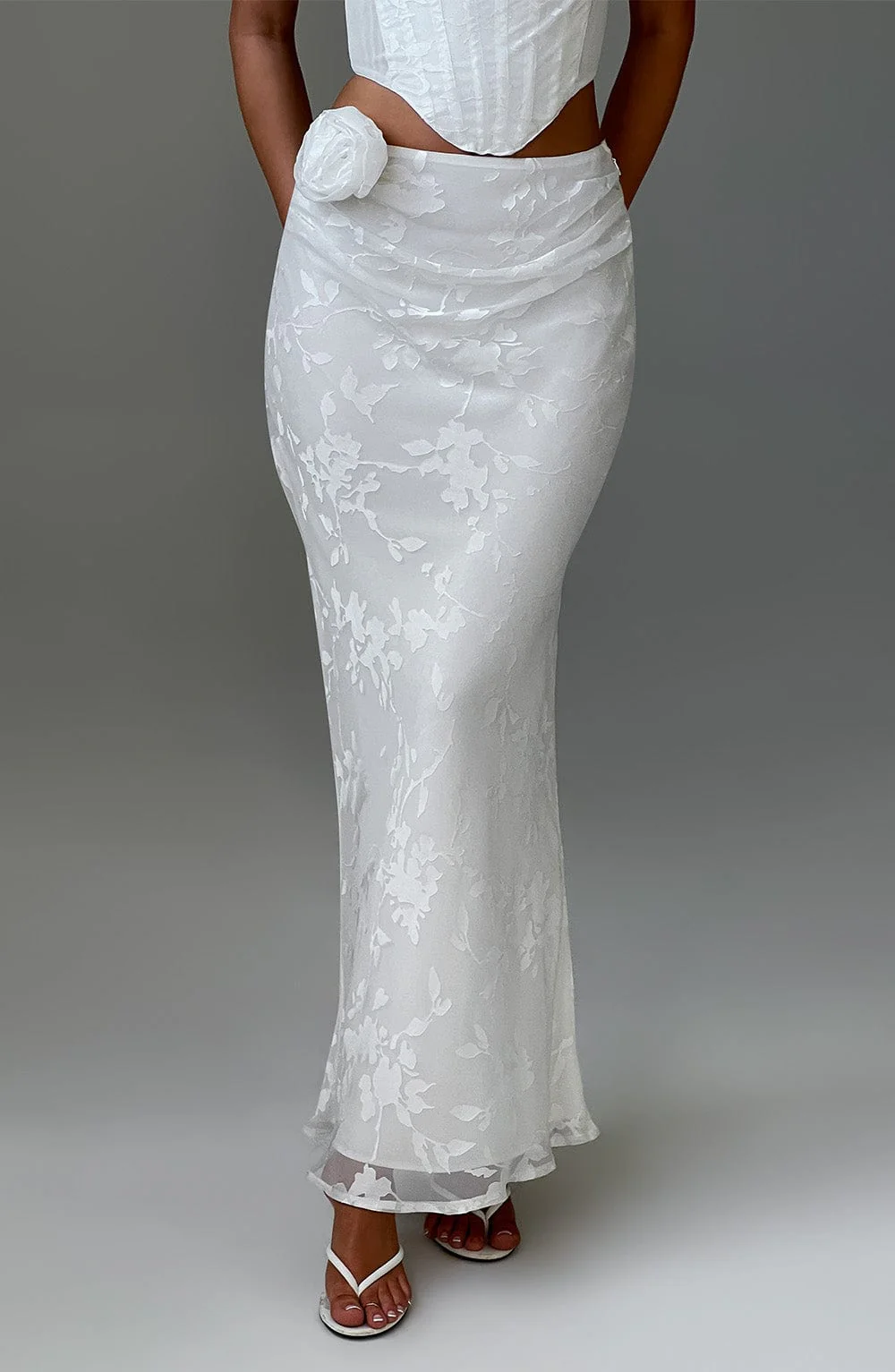 Elizabeth Maxi Skirt - Ivory - Image 4