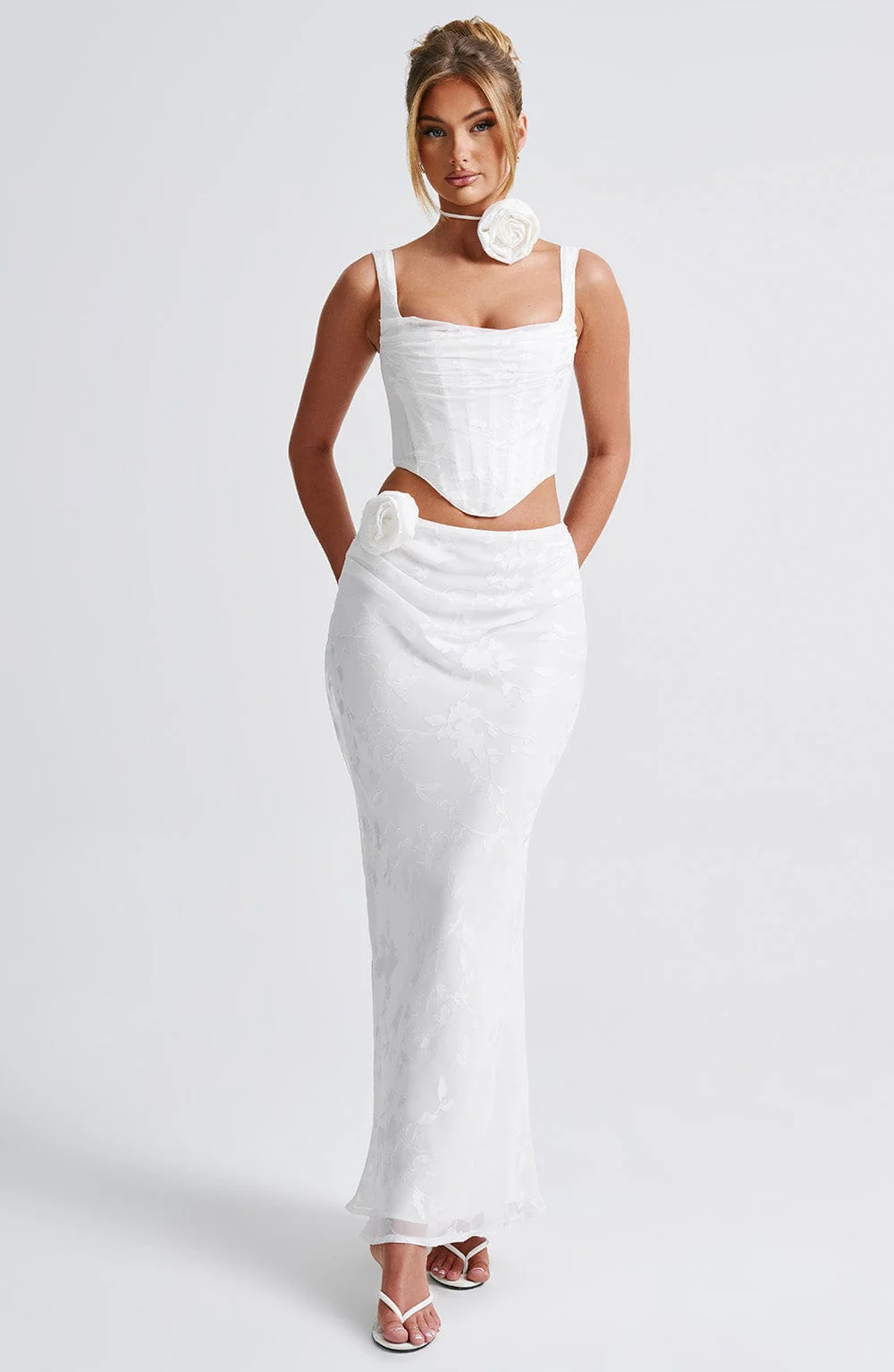 Elizabeth Maxi Skirt - Ivory - Image 7