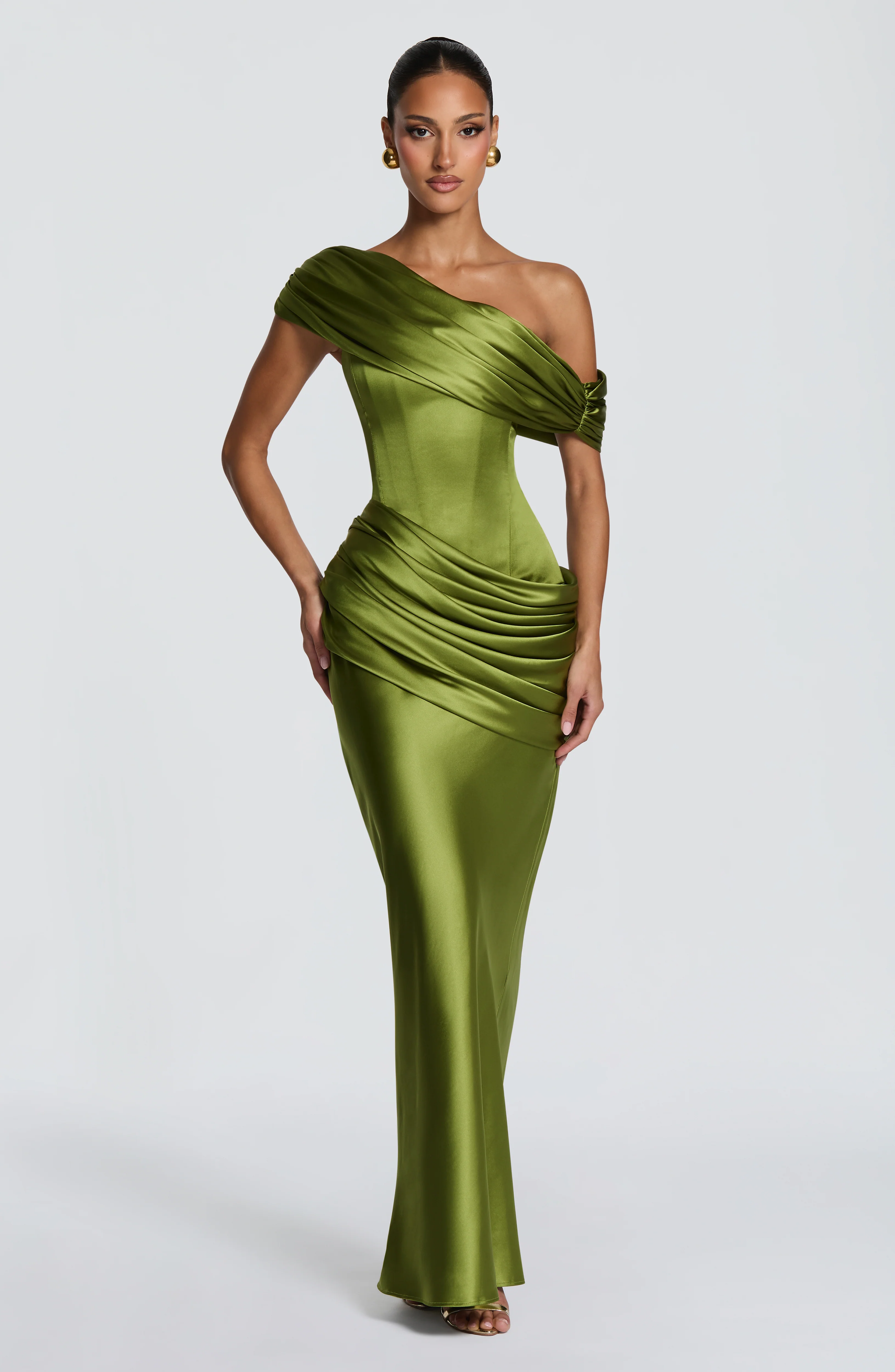 Ella Maxi Dress - Olive - Image 5