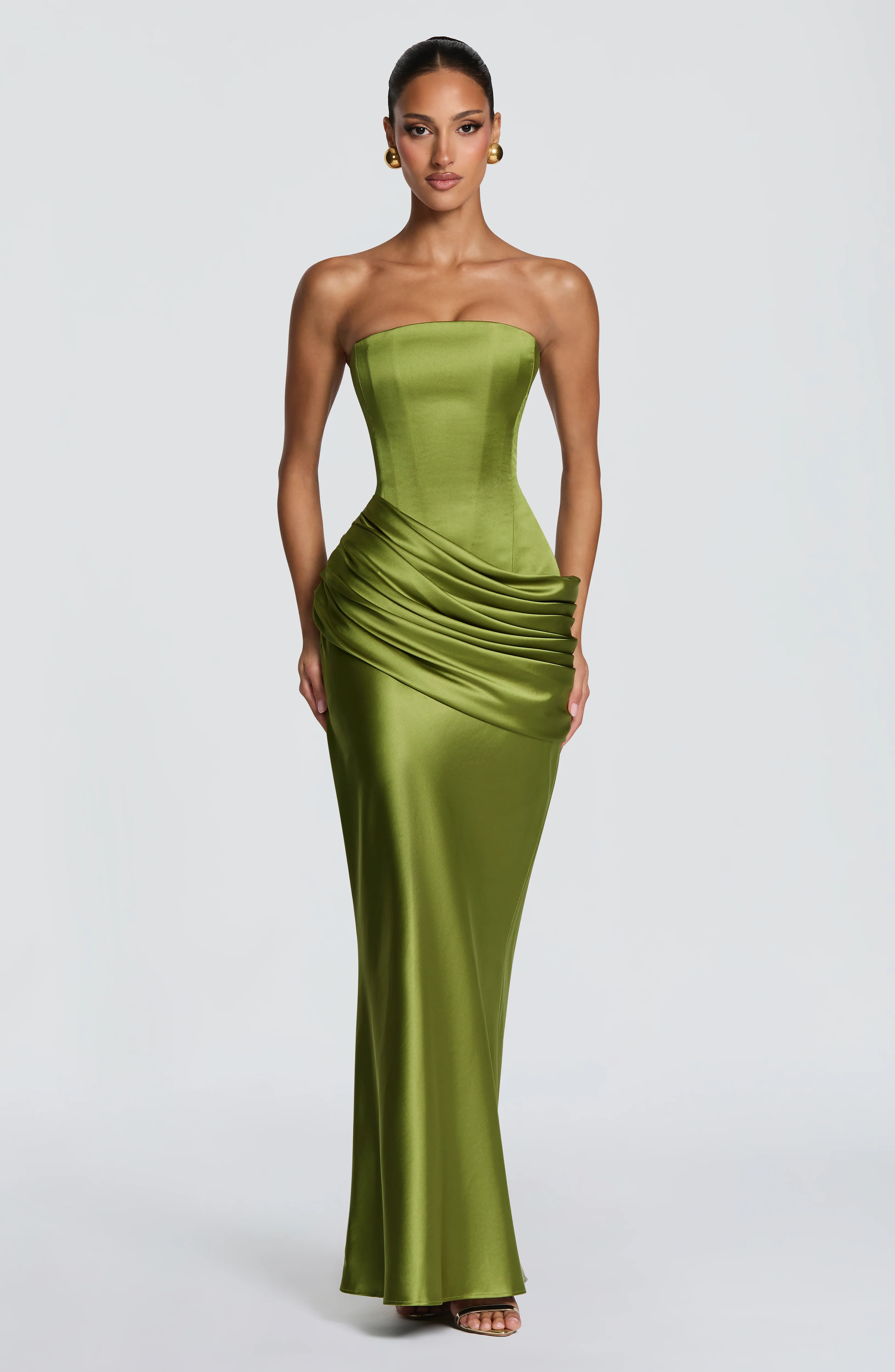 Ella Maxi Dress - Olive - Image 6