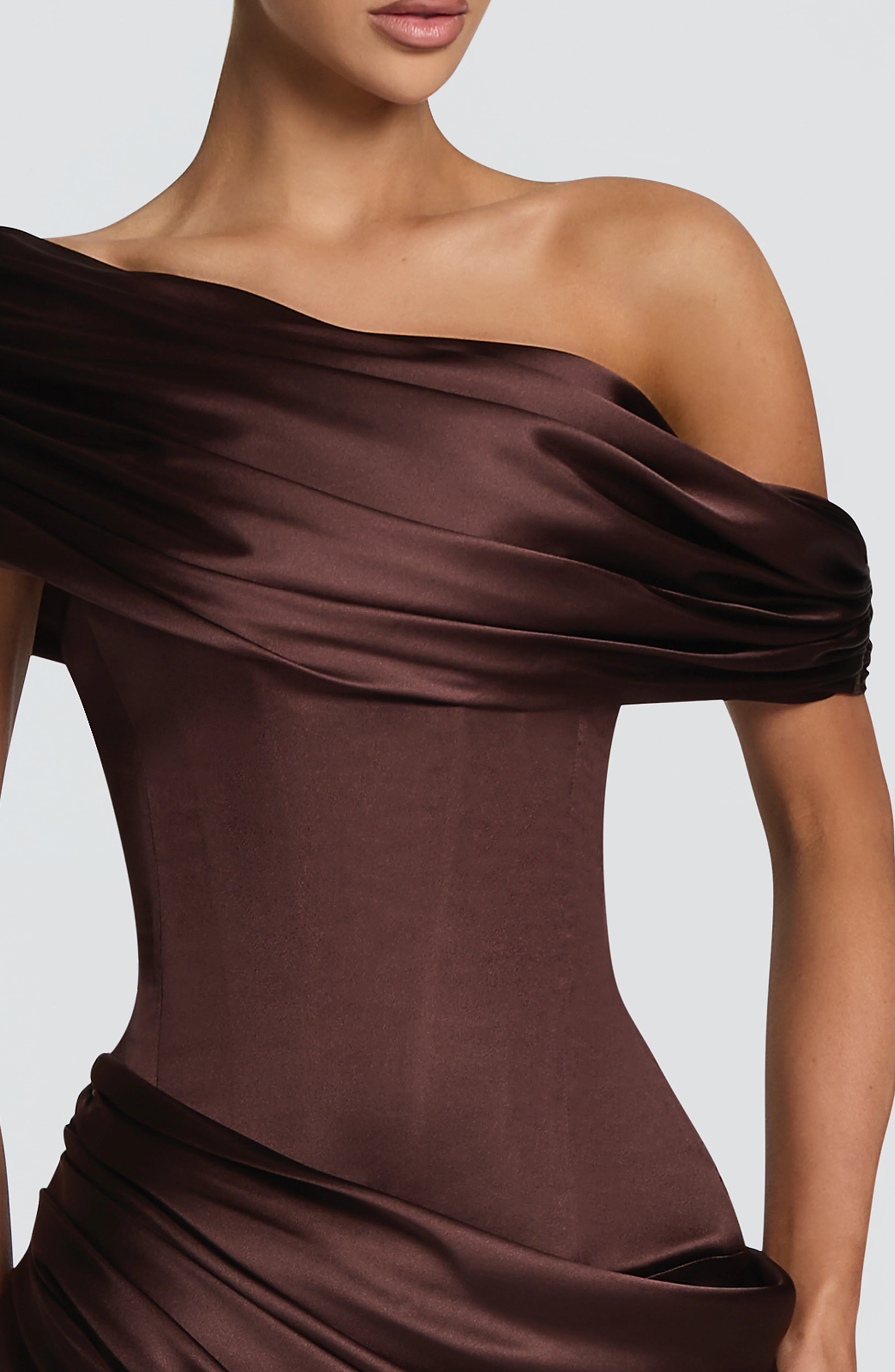 Ella Maxi Dress - Plum Brown - Image 4