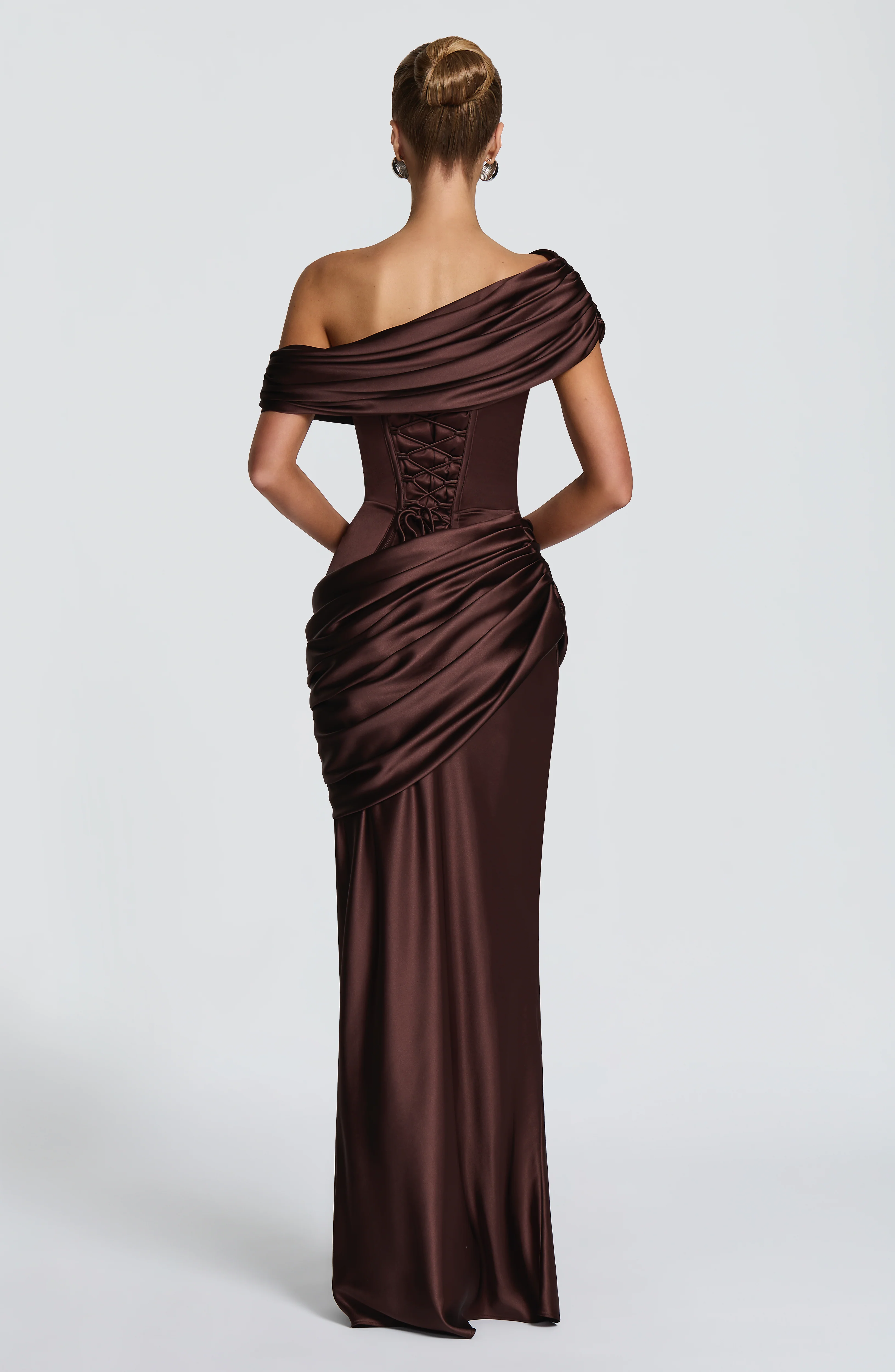 Ella Maxi Dress - Plum Brown - Image 7