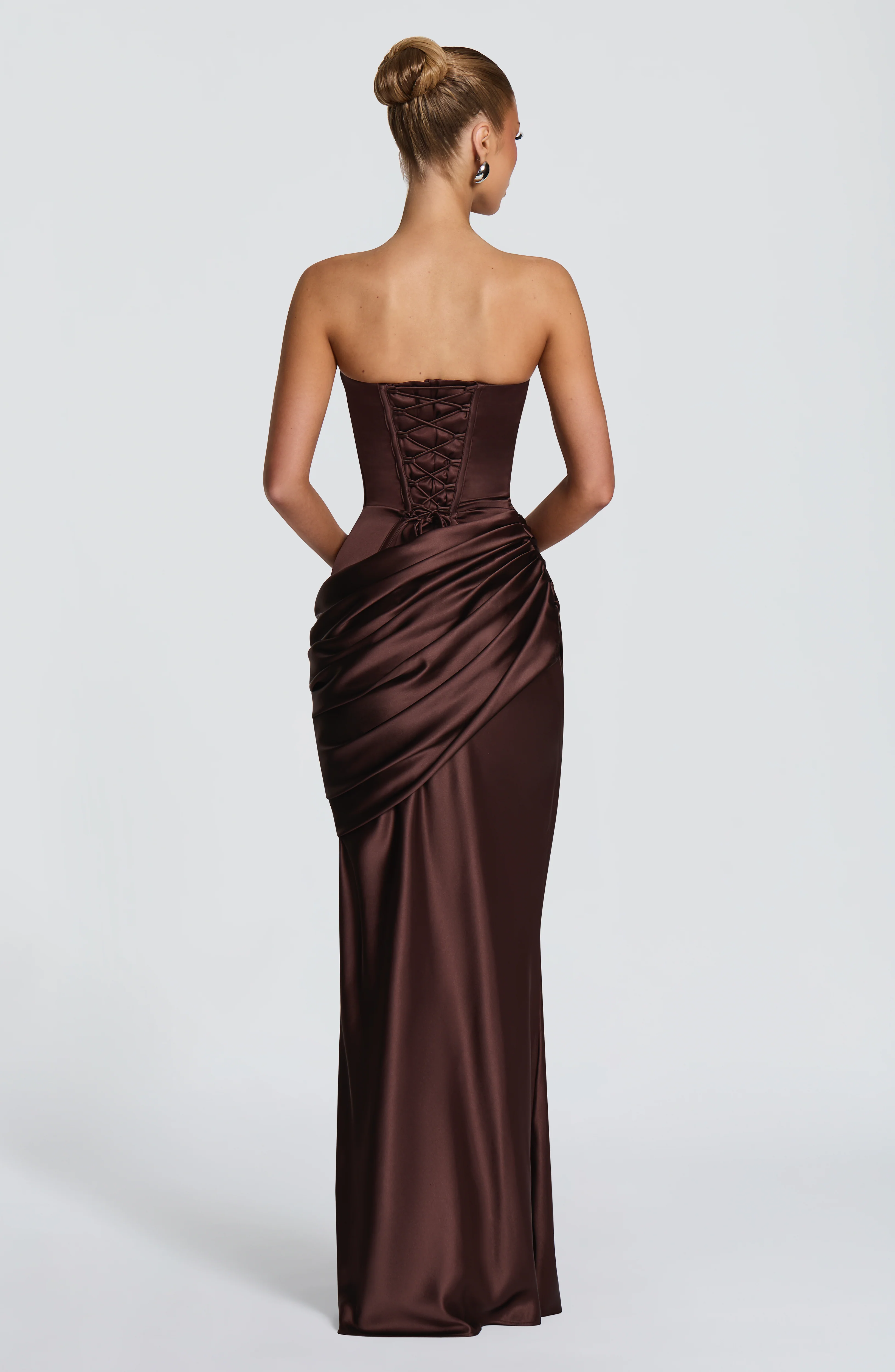 Ella Maxi Dress - Plum Brown - Image 8