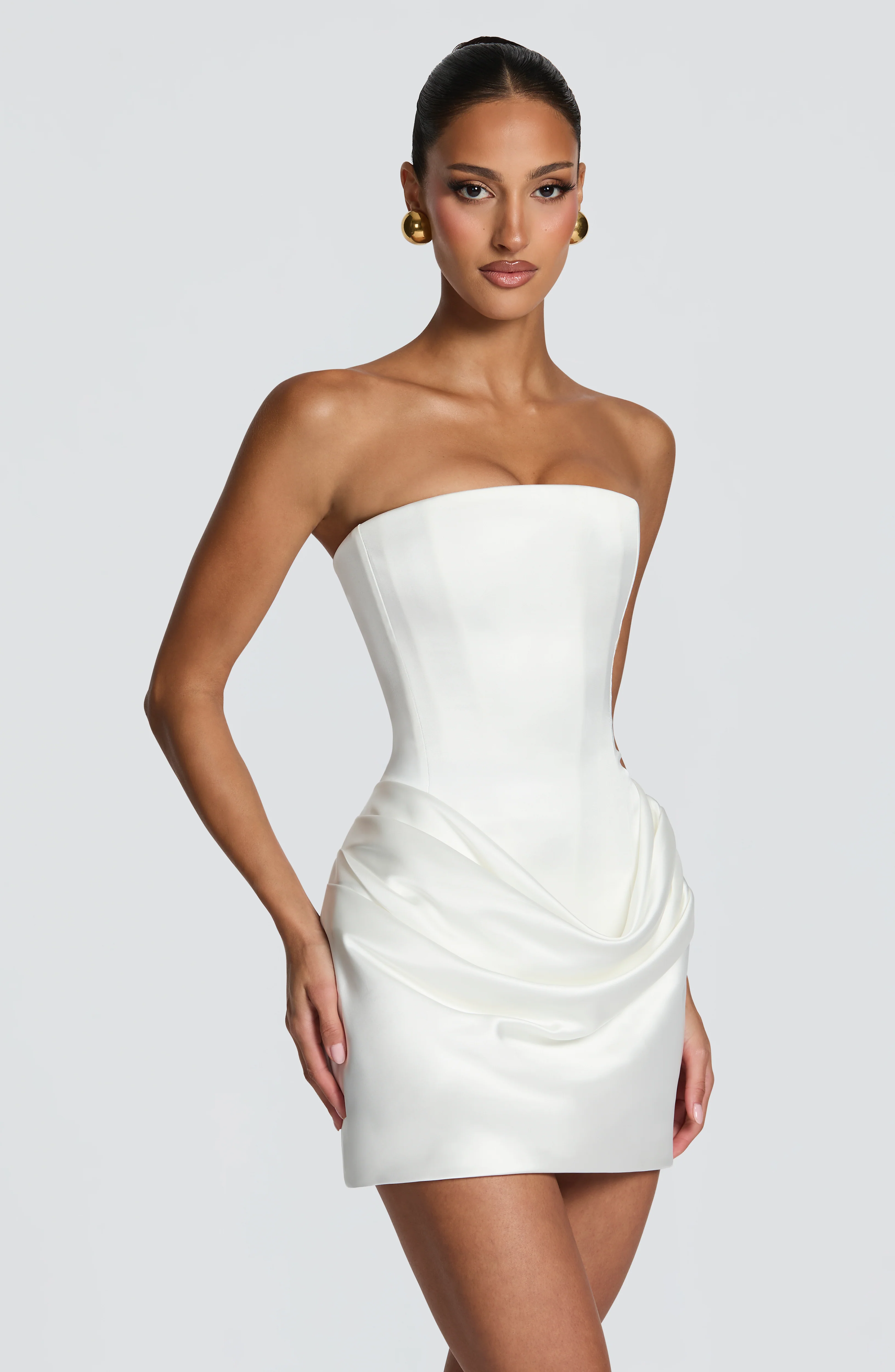 Ella Mini Dress - Ivory - Image 8