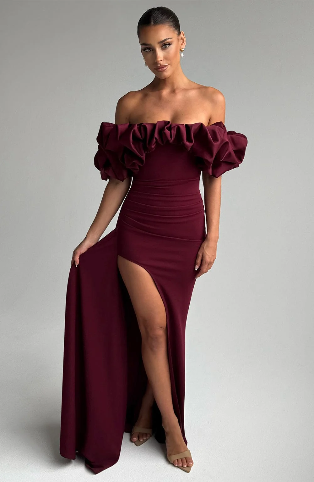 Elsie Maxi Dress - Cherry Lacquer - Image 12