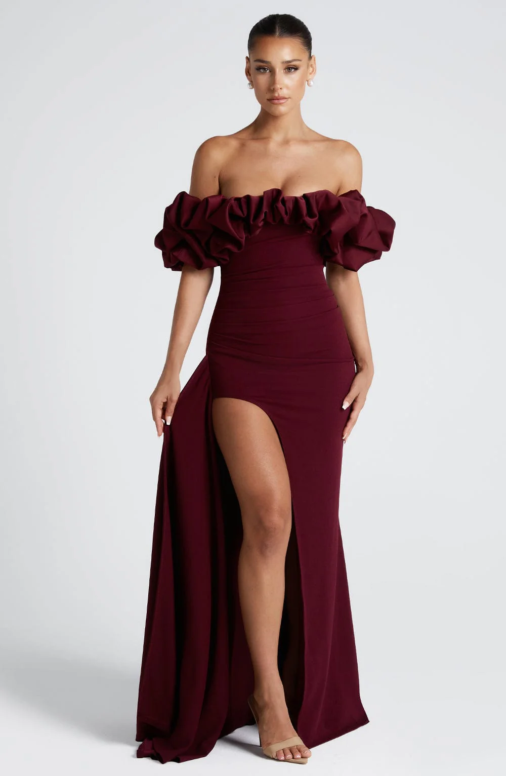 Elsie Maxi Dress - Cherry Lacquer - Image 7