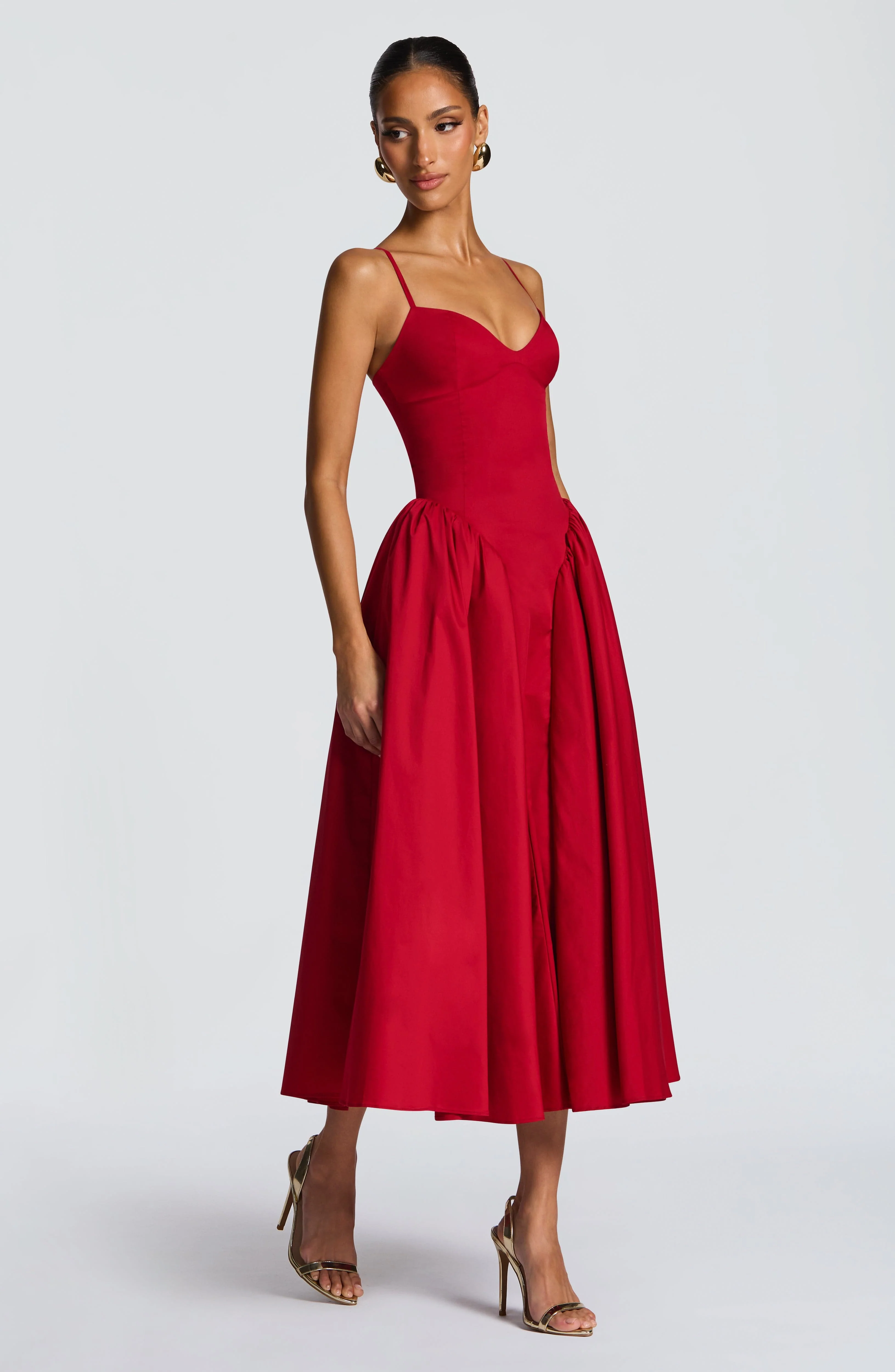 Emerson Midi Dress - Red - Image 9