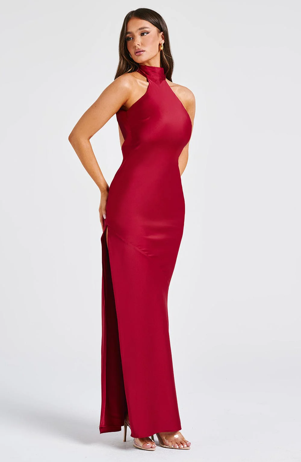 Etta Maxi Dress - Wine - Image 10