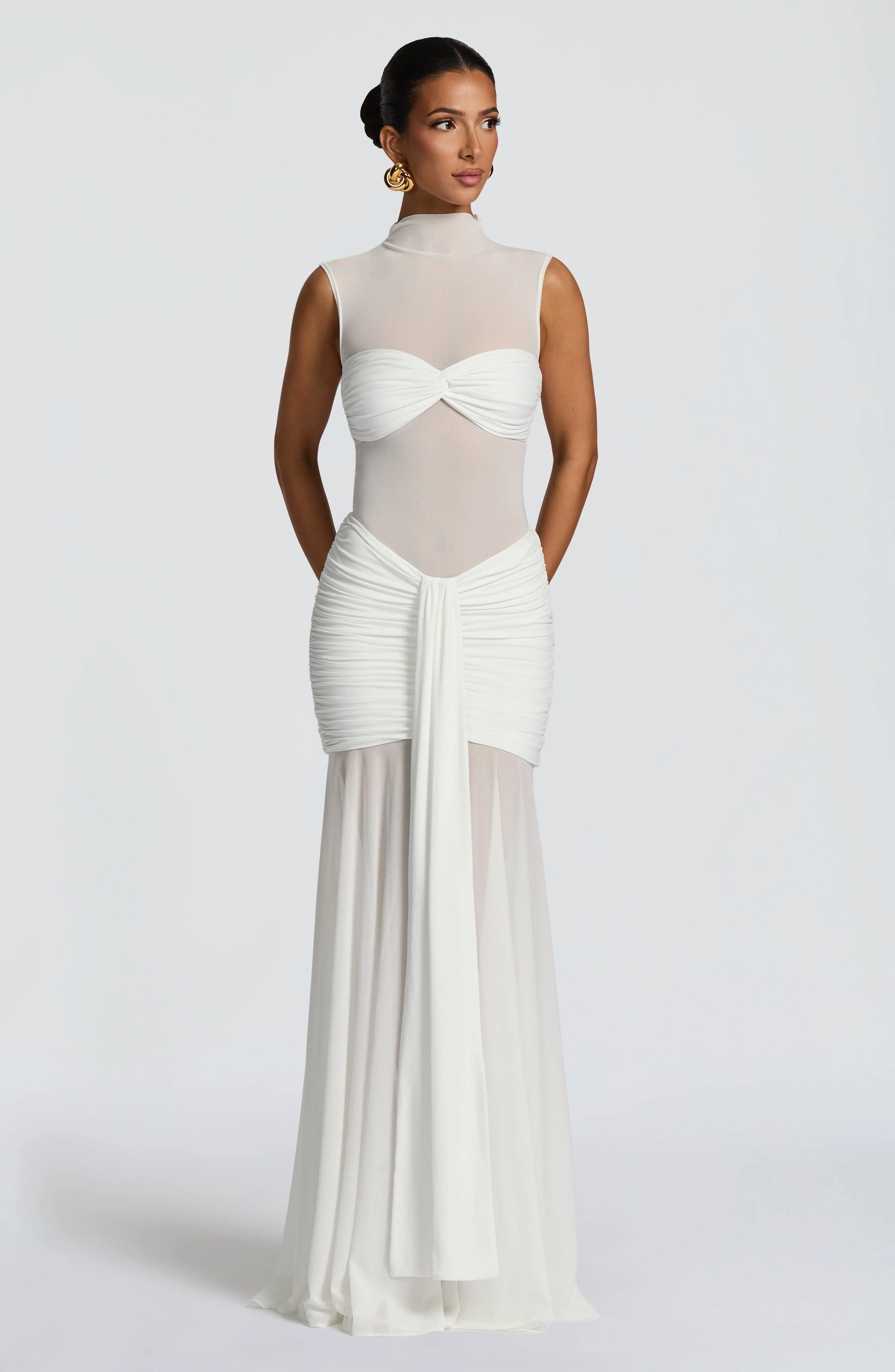 Fae Maxi Skirt - White - Image 2