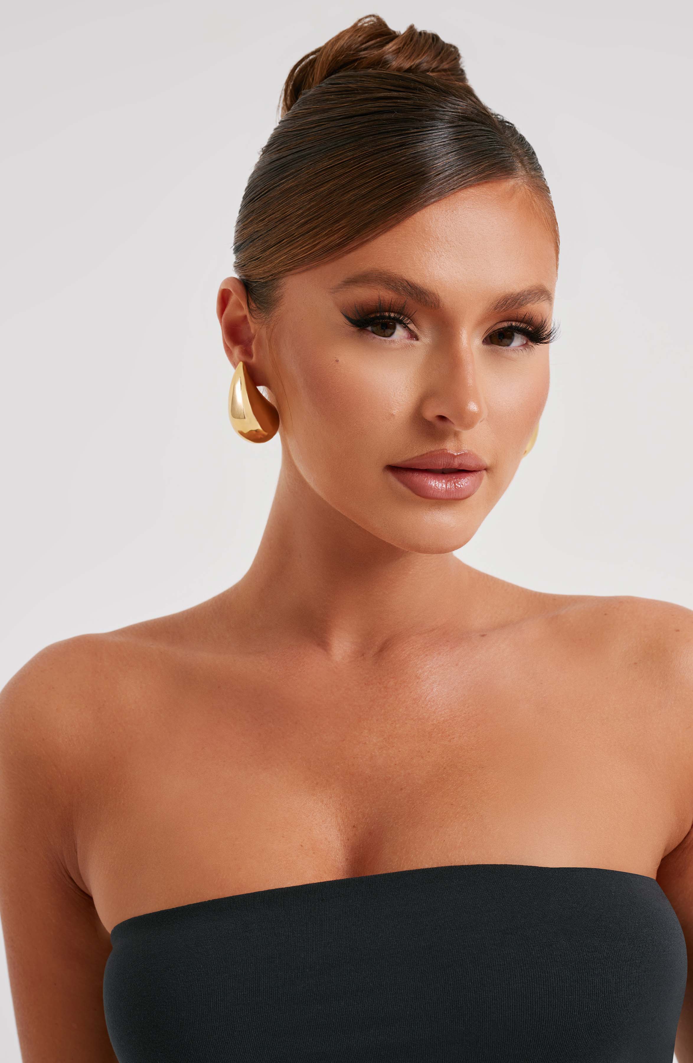 Large Fayth Earrings - Gold - Image 2