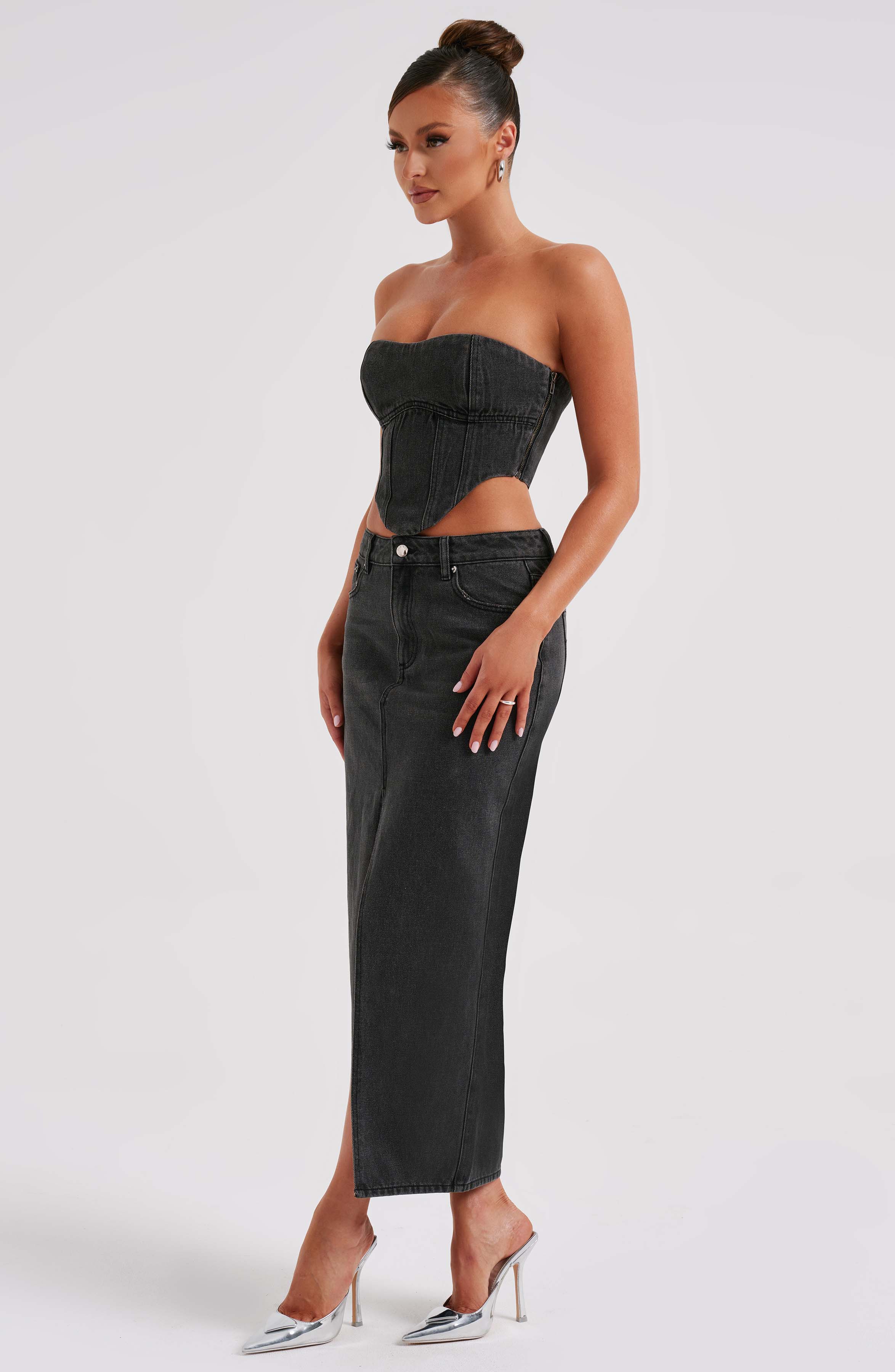 Flor Maxi Skirt - Black - Image 13