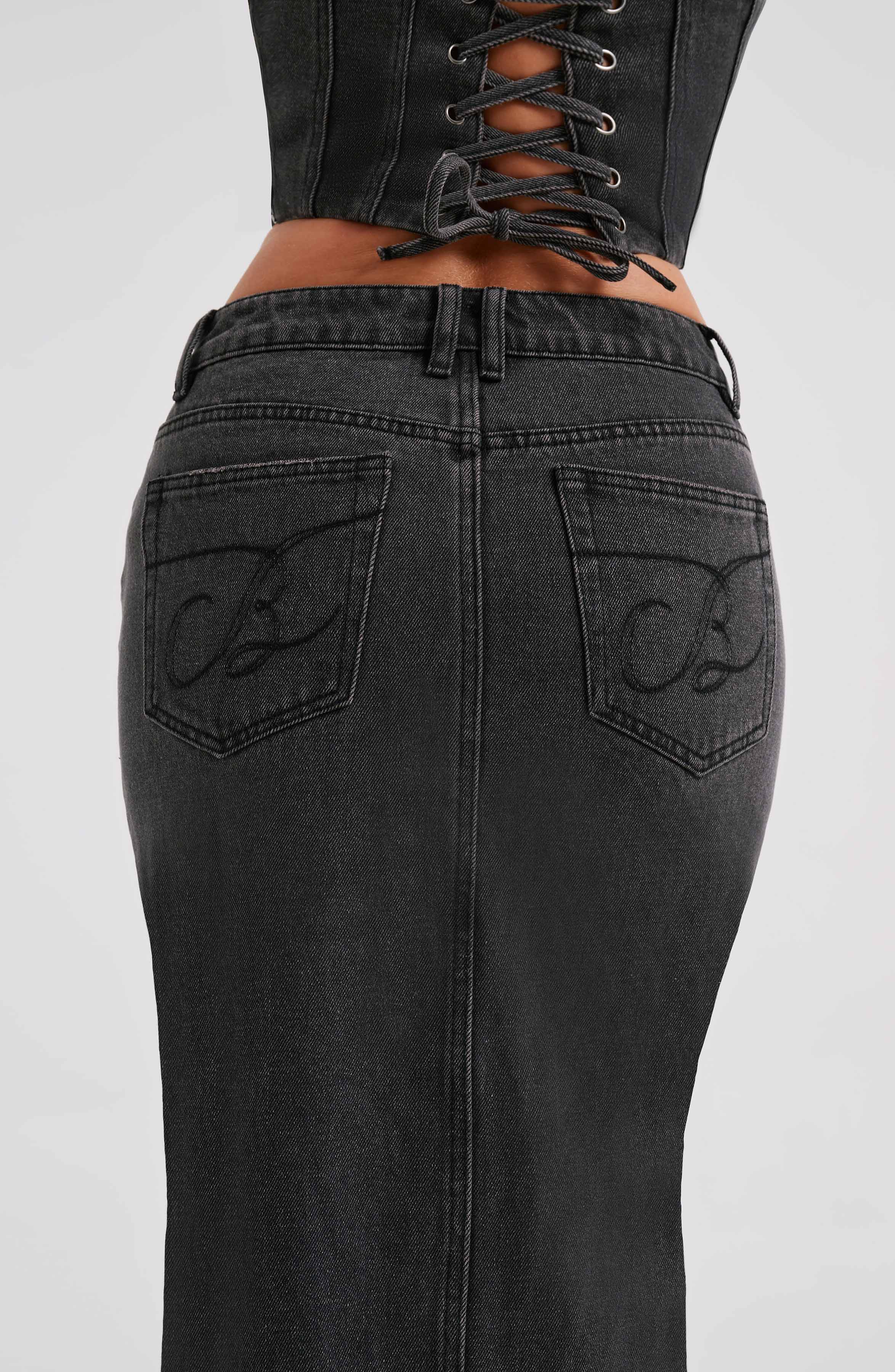 Flor Maxi Skirt - Black - Image 14