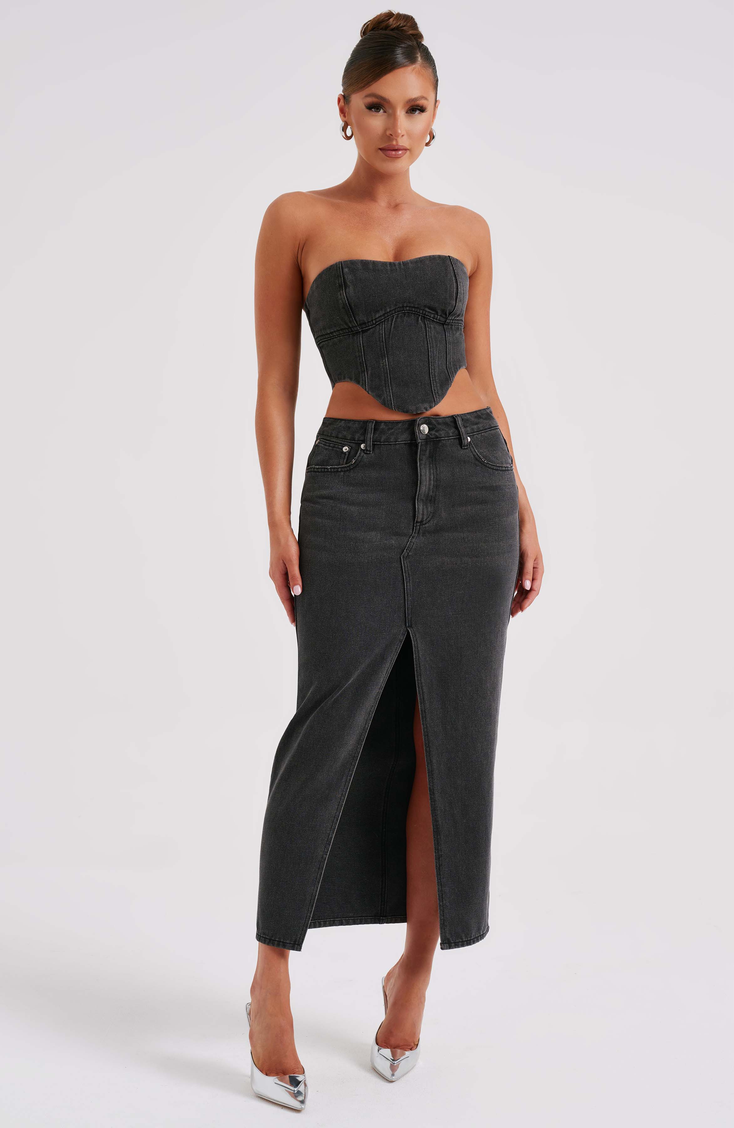 Flor Maxi Skirt - Black - Image 9