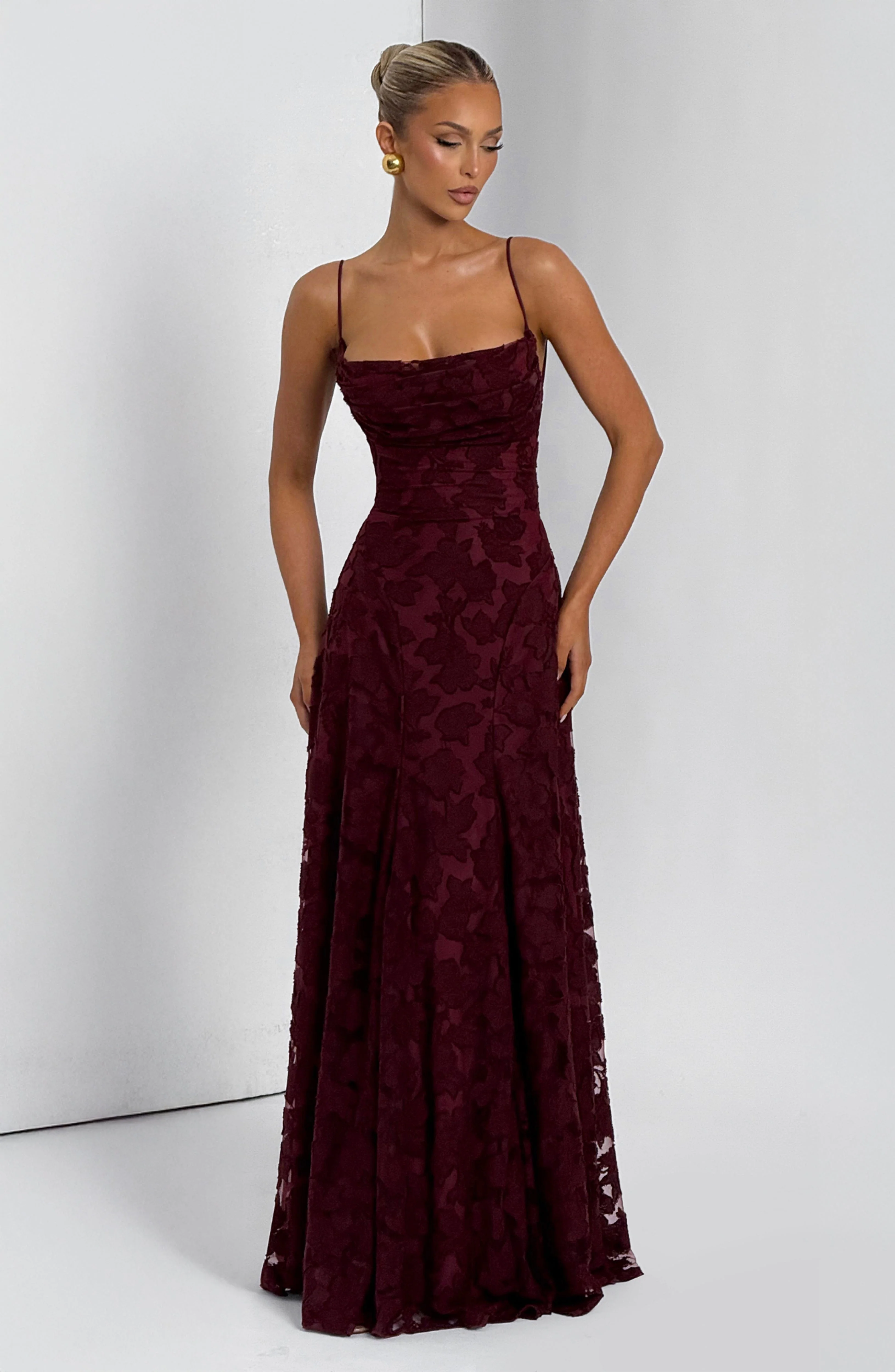 Francis Maxi Dress - Cherry Lacquer - Image 7