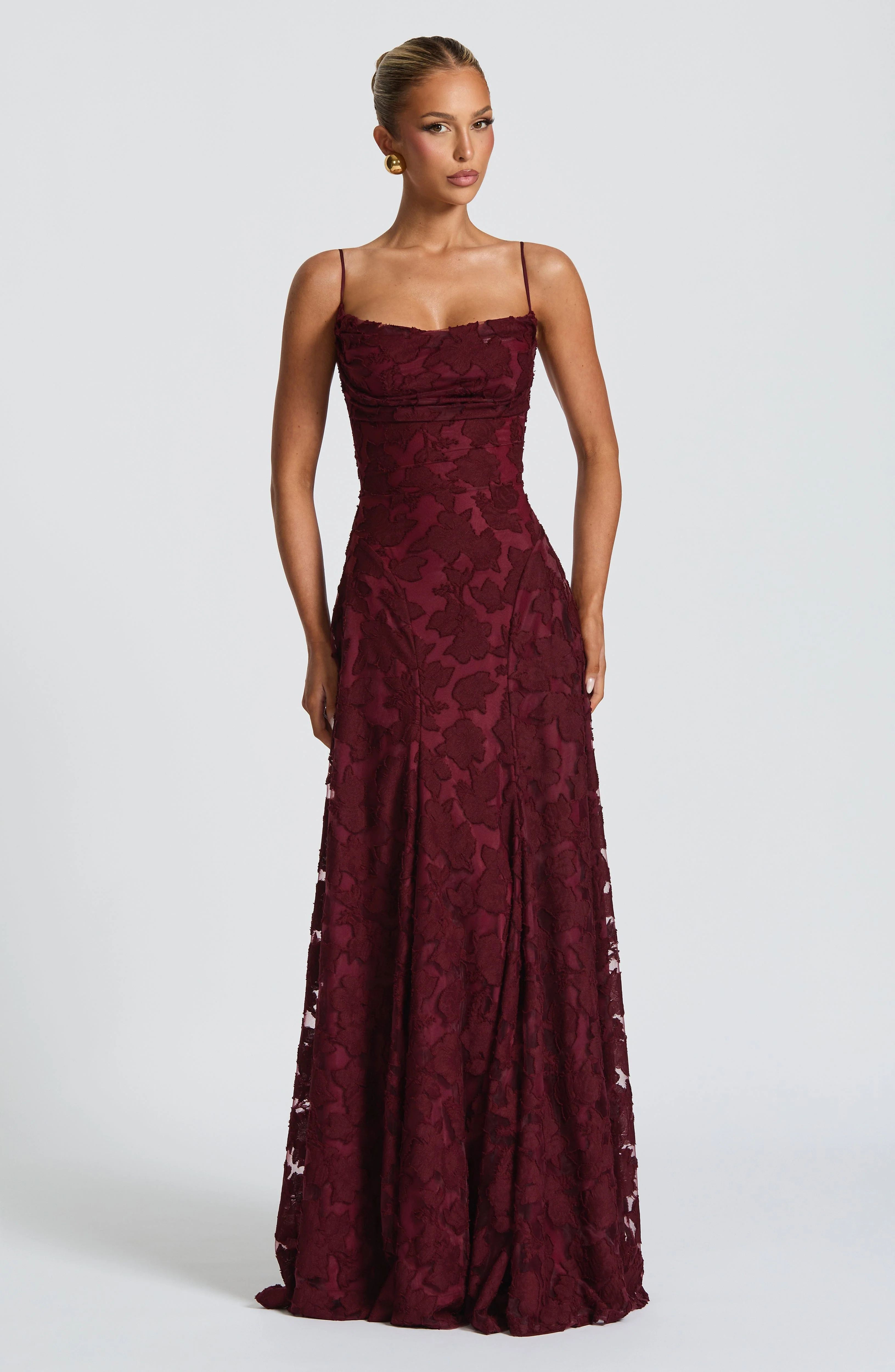 Francis Maxi Dress - Cherry Lacquer - Image 8