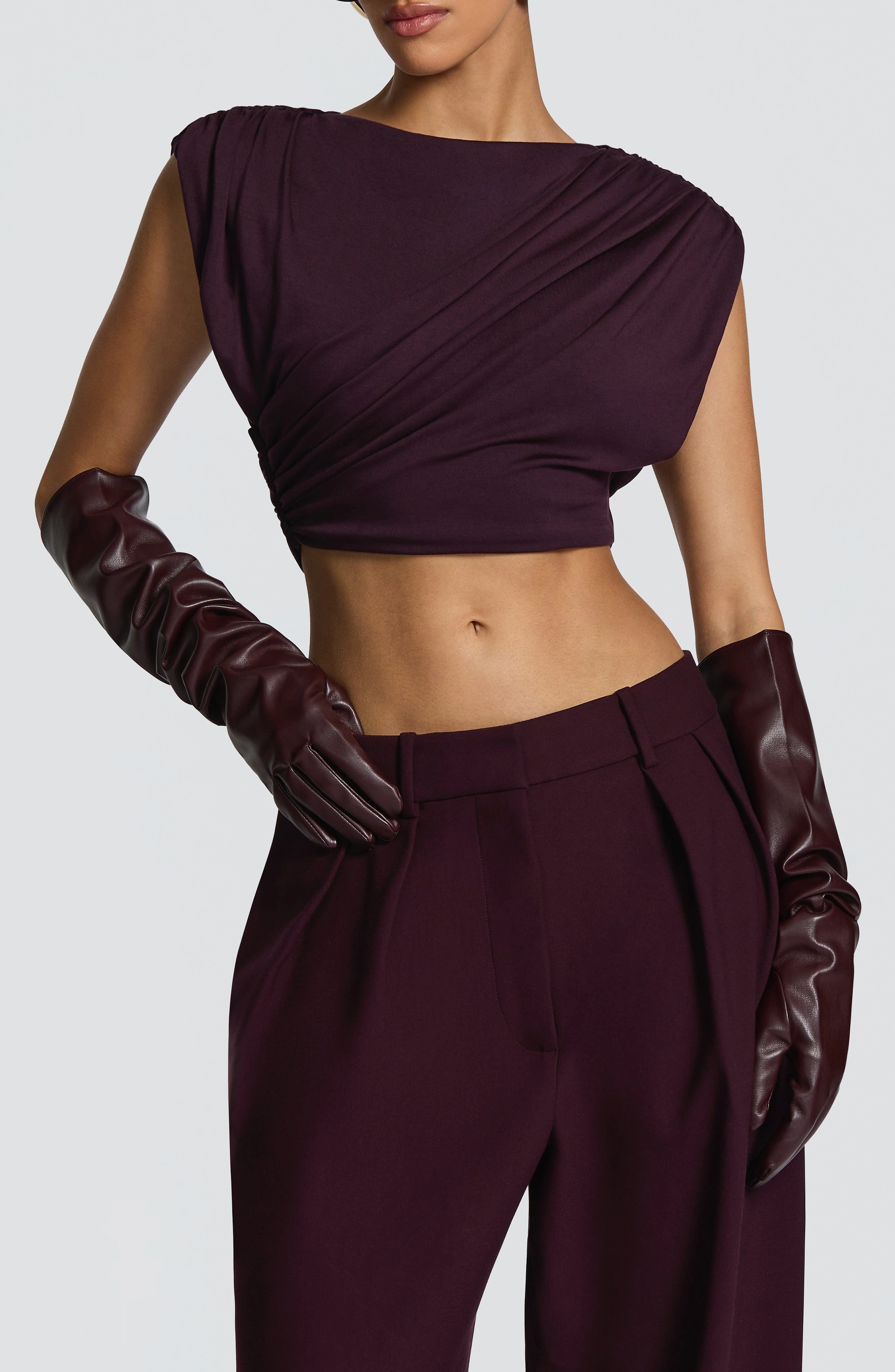 Frankie Gloves - Plum - Image 11