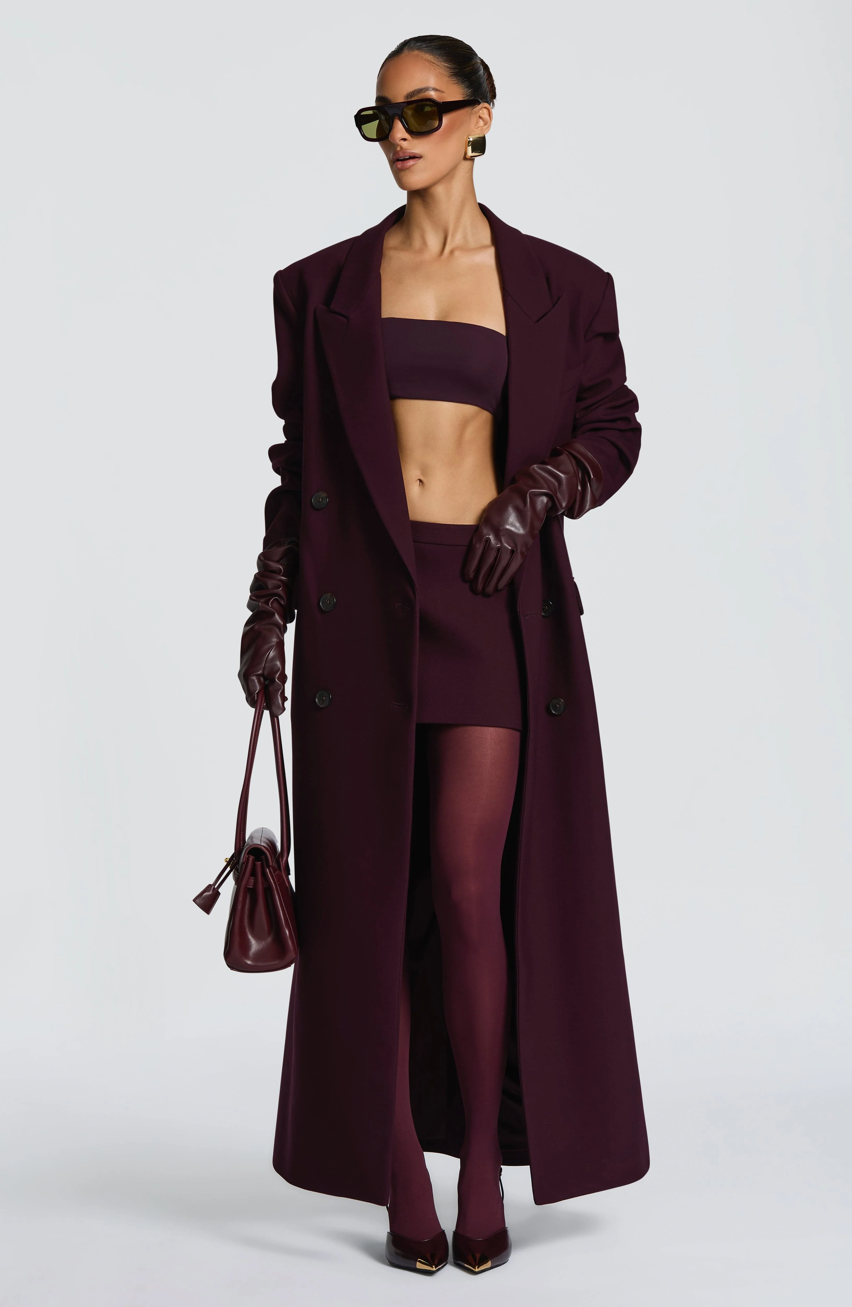 Frankie Gloves - Plum - Image 6