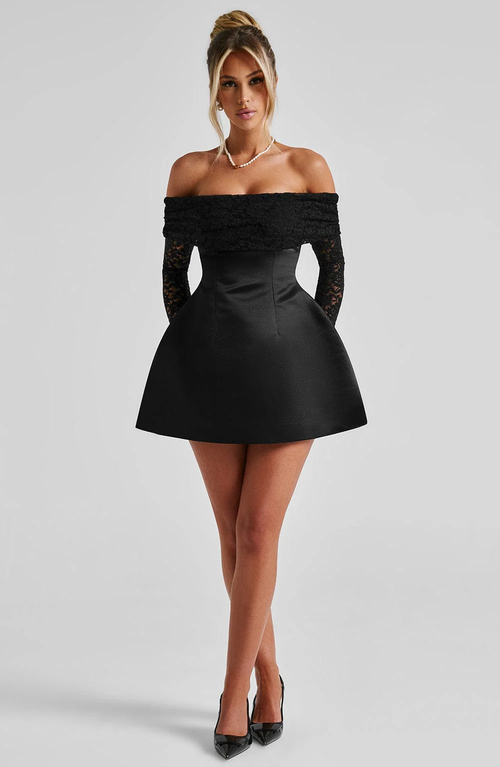 Georgianna Mini Dress - Black - Image 5