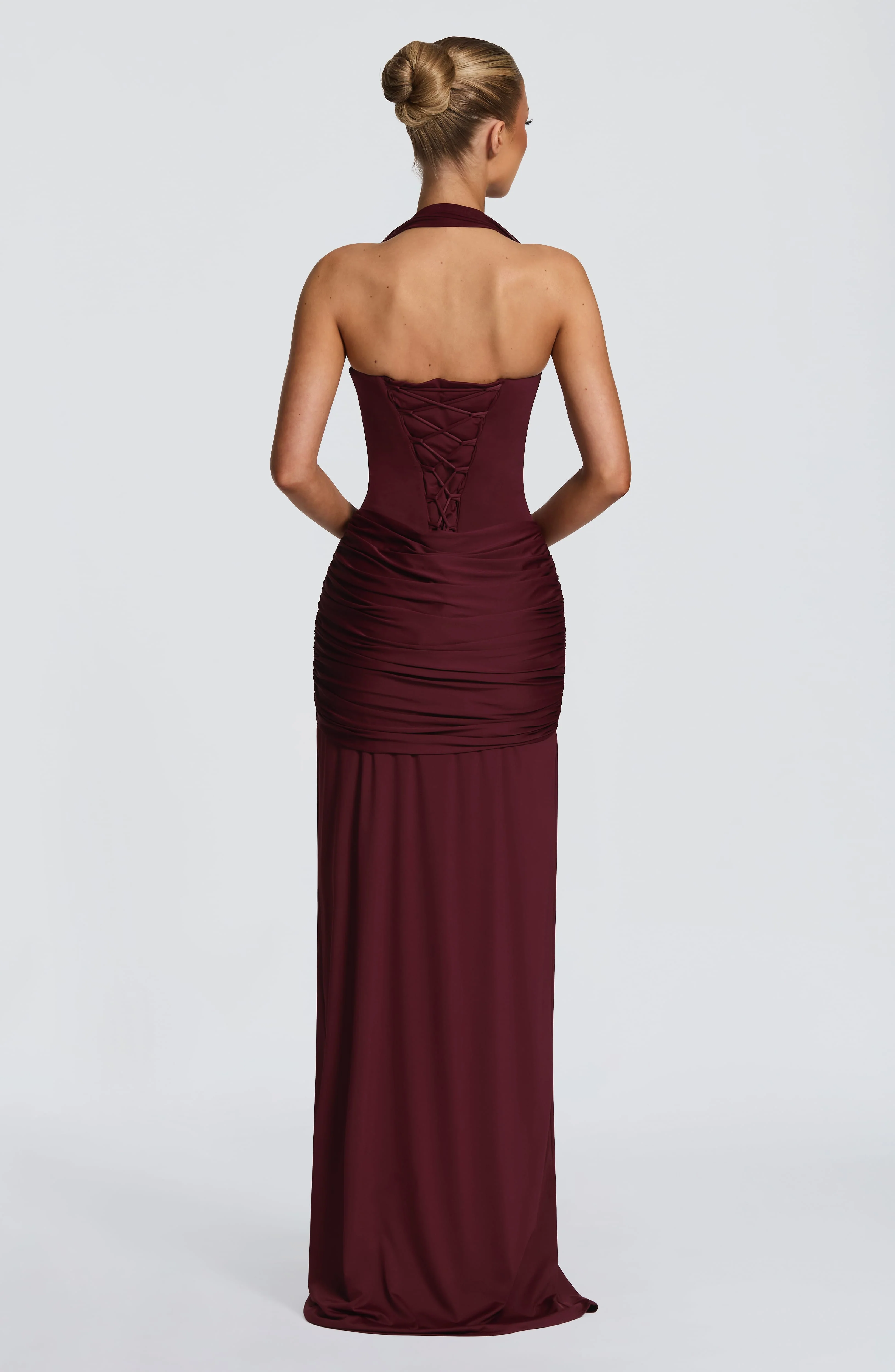 Gia Maxi Dress - Cherry Lacquer - Image 3