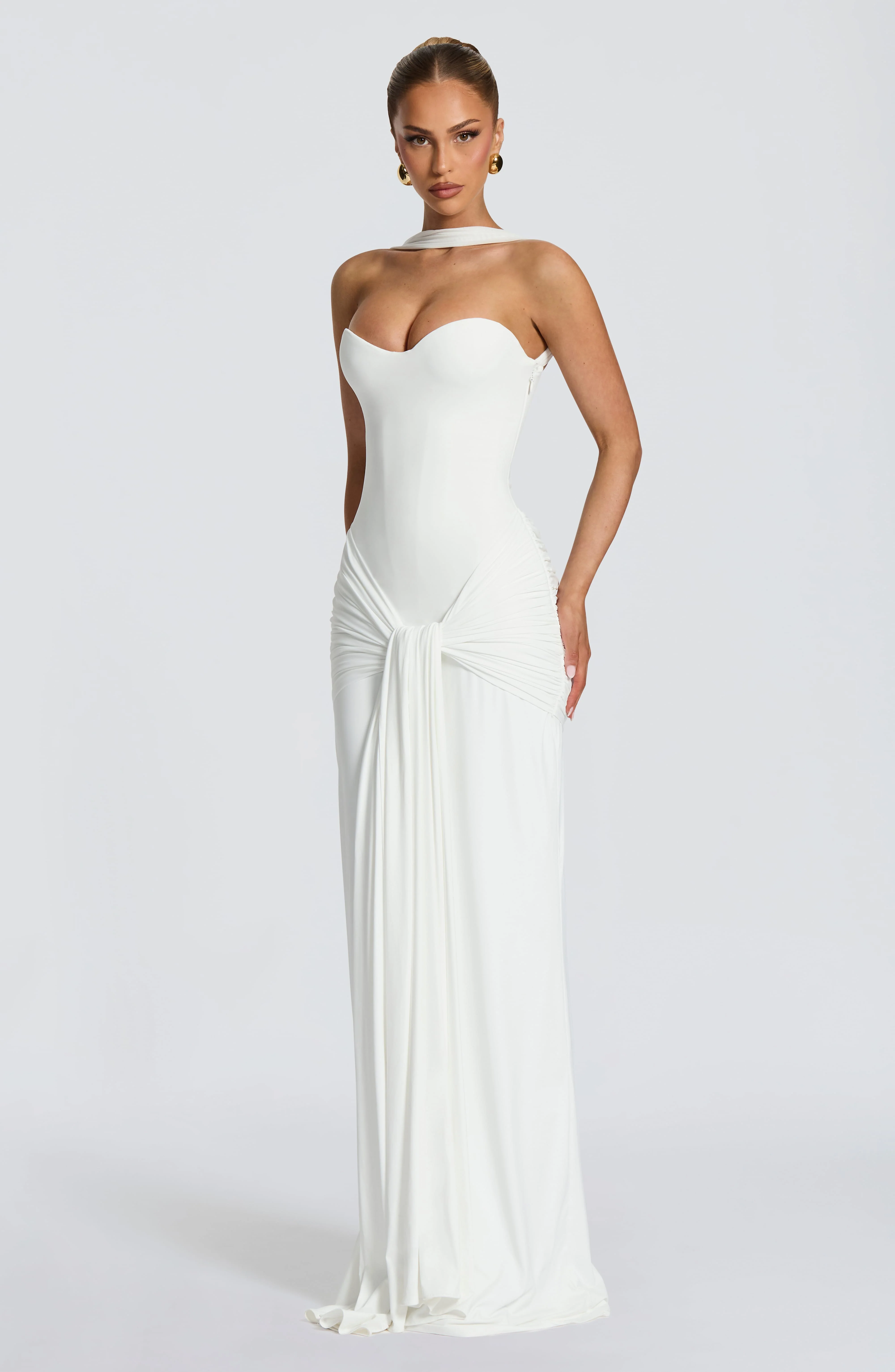 Gia Maxi Dress - Ivory - Image 9